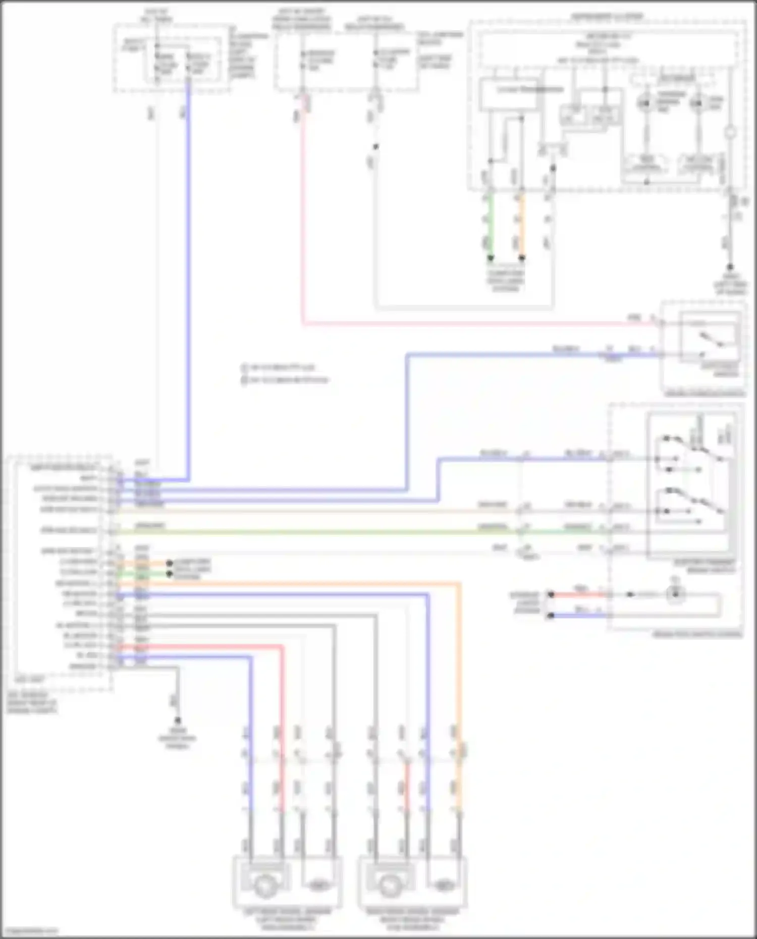 Palisade Hyundai I facelift (2022-2024): Electric parking brake circuit