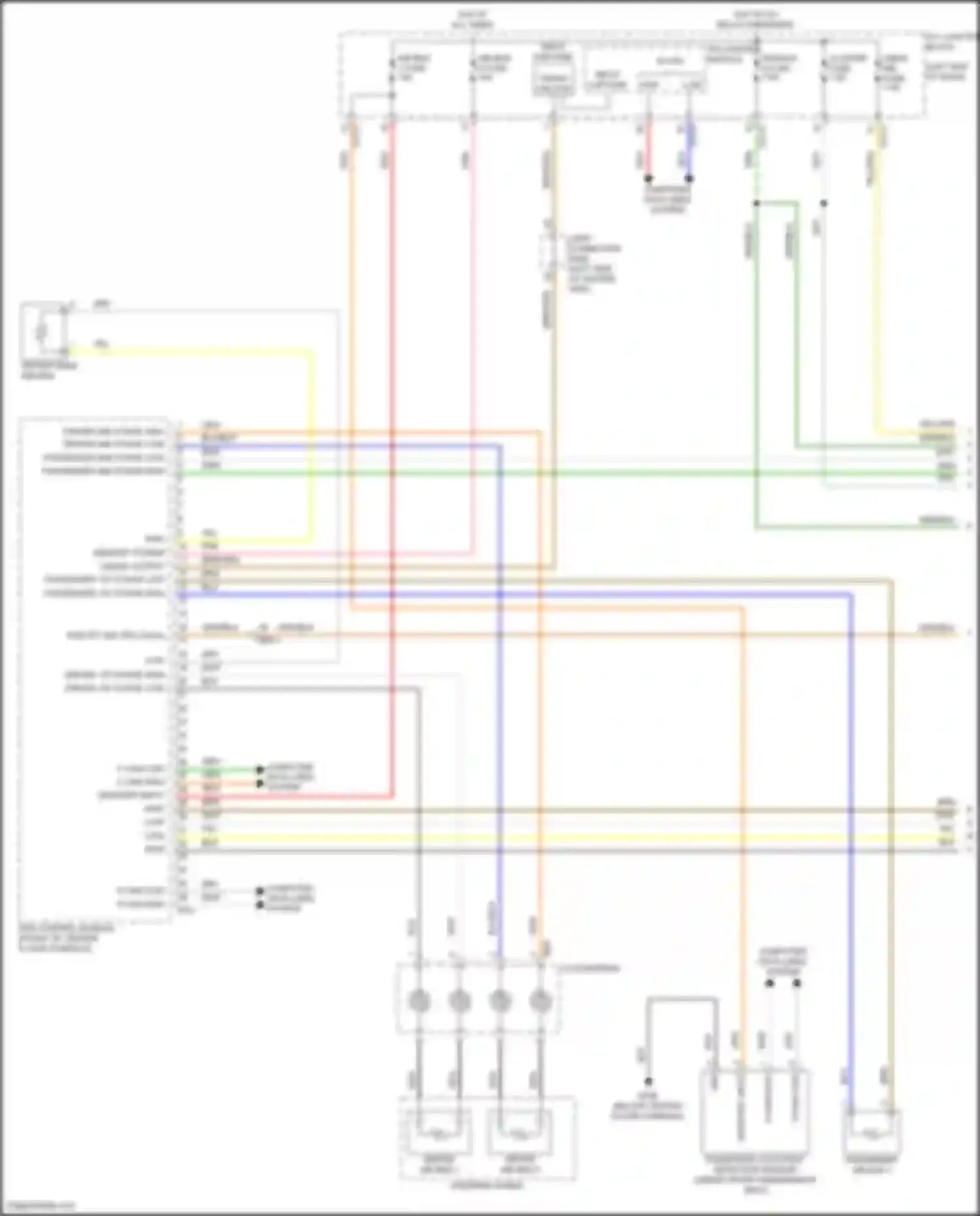 Palisade Hyundai I facelift (2022-2024): Supplemental restraints circuit (1 of 5)