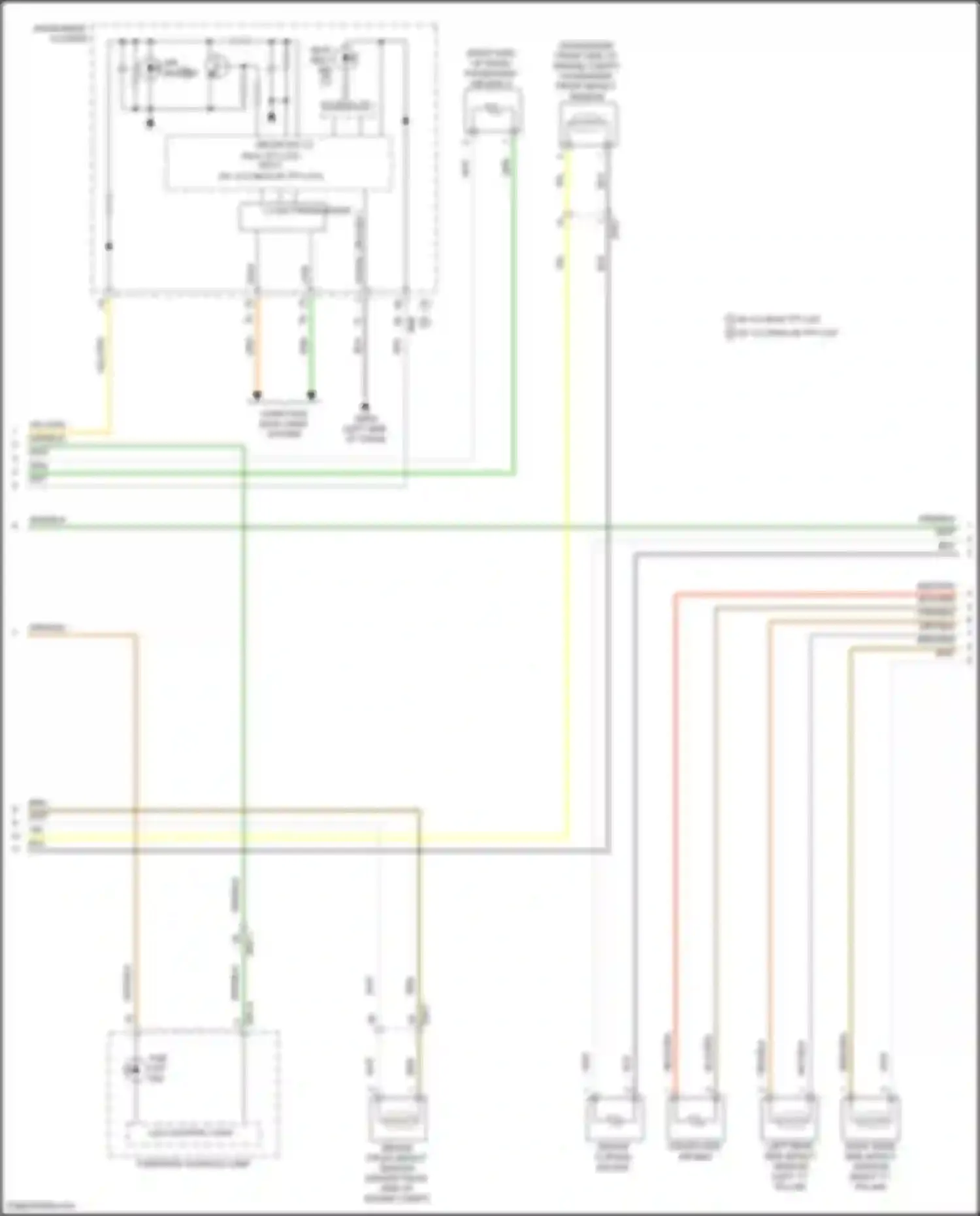 Palisade Hyundai I facelift (2022-2024): Supplemental restraints circuit (2 of 5)
