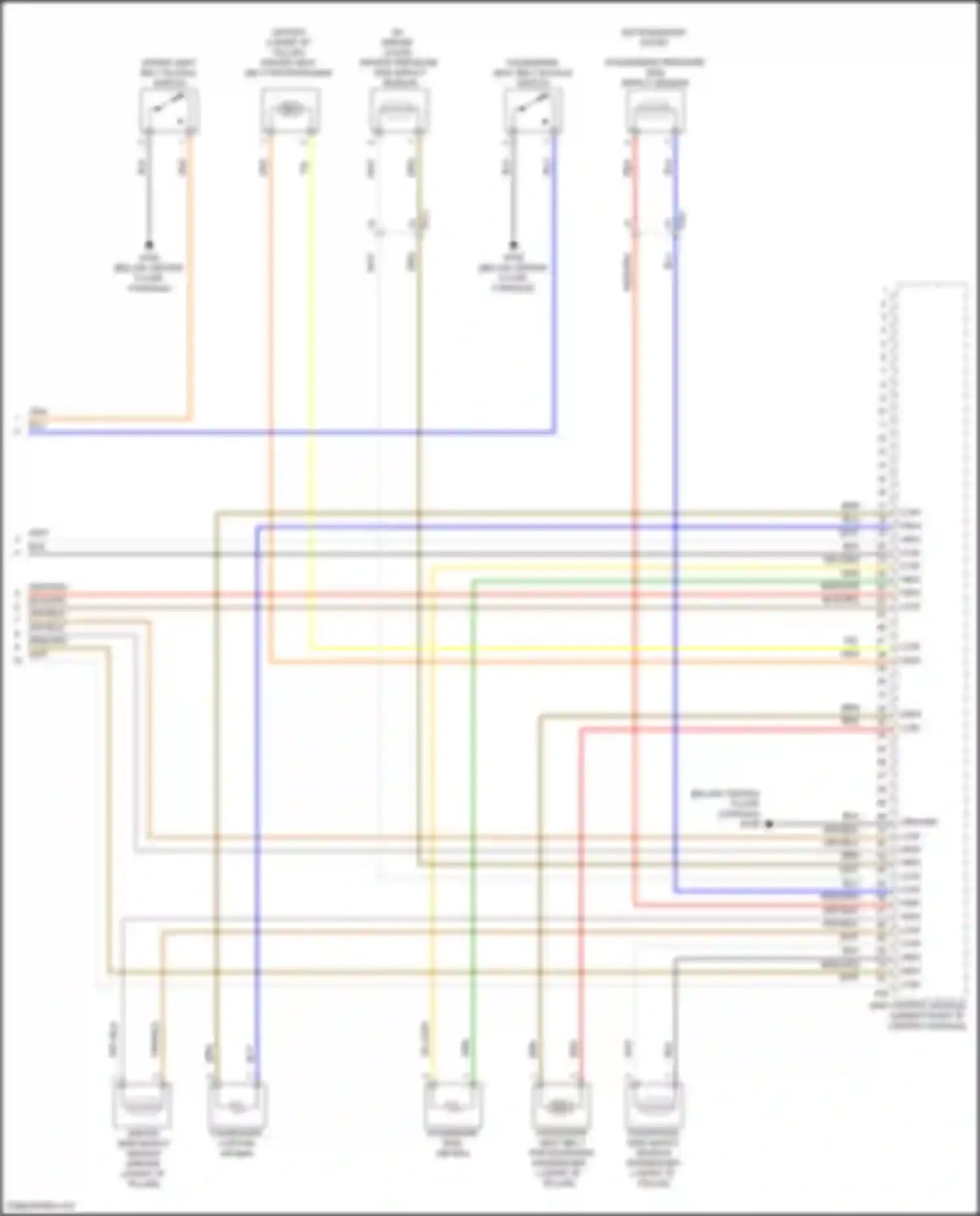 Palisade Hyundai I facelift (2022-2024): Supplemental restraints circuit (5 of 5)