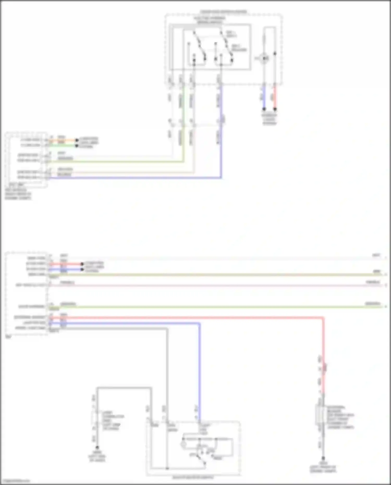 Palisade Hyundai I facelift (2022-2024): Chime circuit (1 of 2)