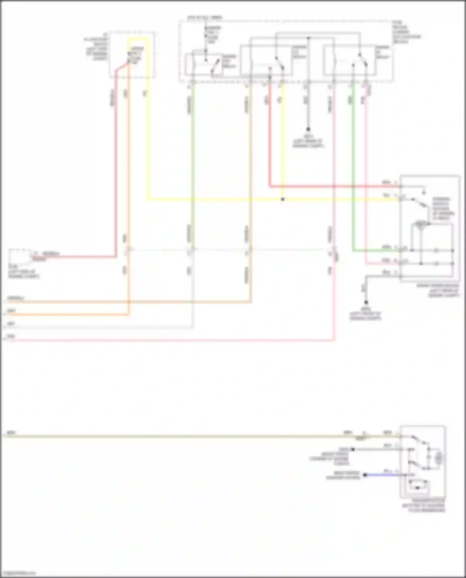 Palisade Hyundai I facelift (2022-2024): Front wiper/washer circuit (2 of 2)