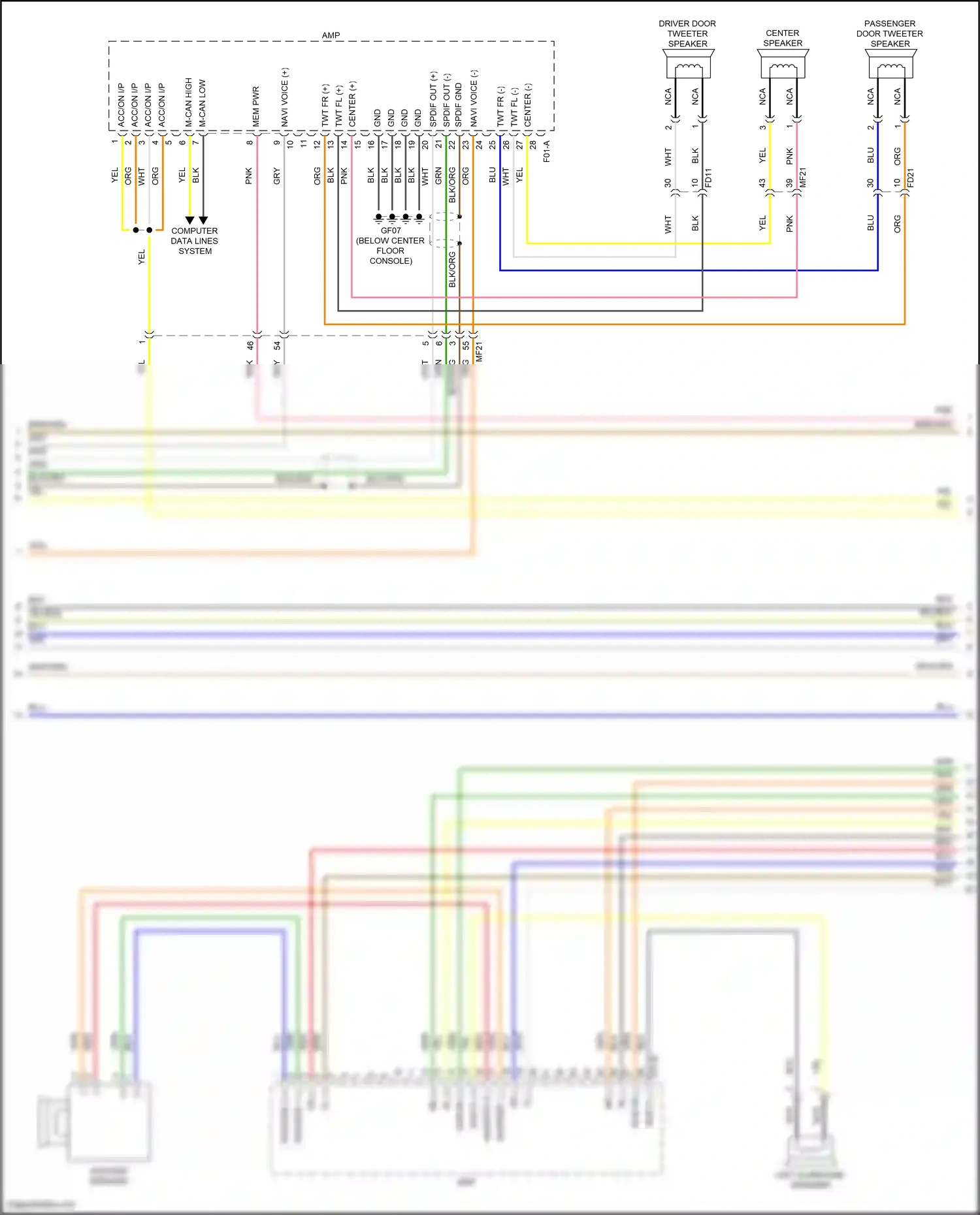 Wiring diagram computer data lines system for Hyundai Palisade I facelift (2022-2024) (45 of 104)