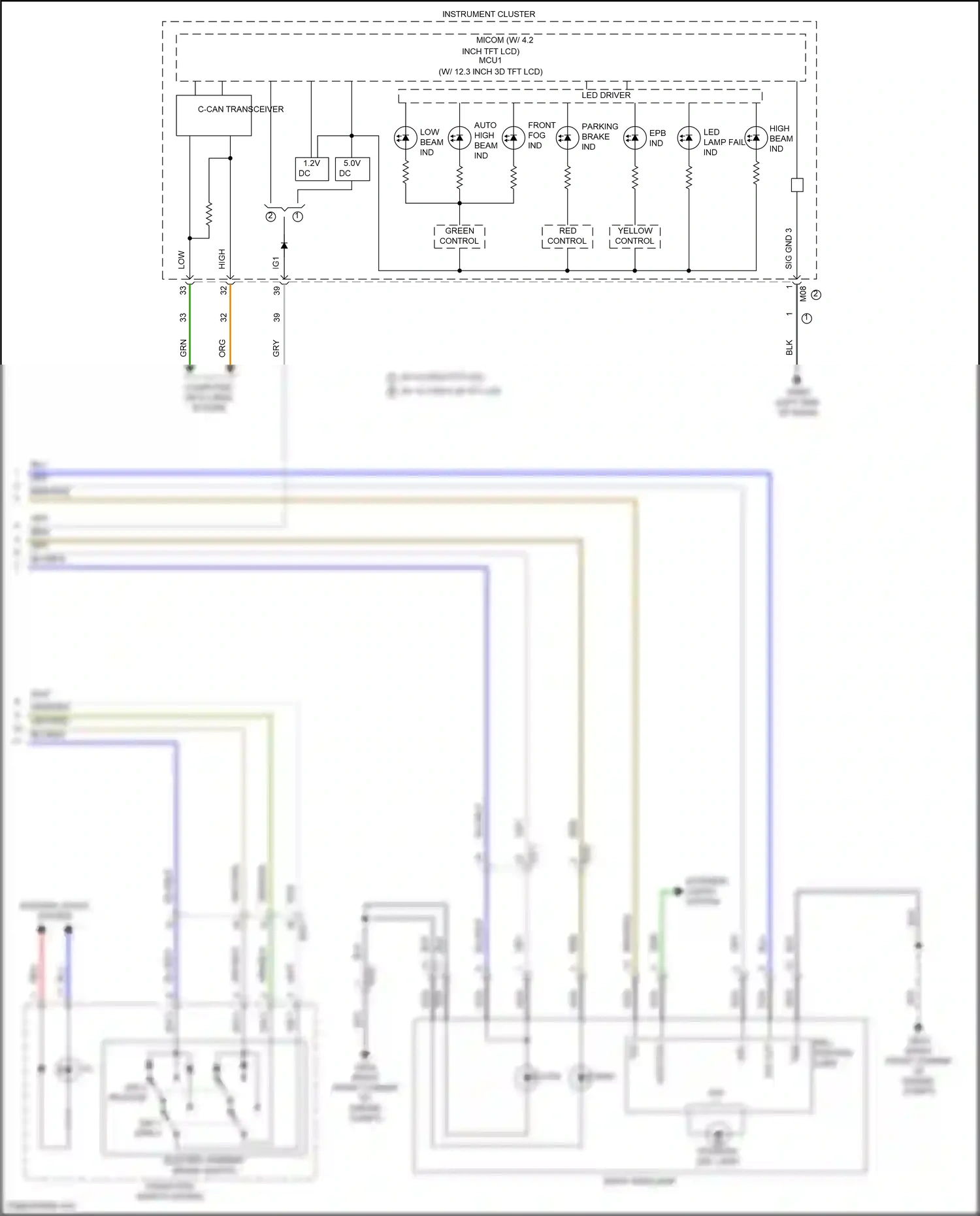 Wiring diagram computer data lines system for Hyundai Palisade I facelift (2022-2024) (36 of 104)