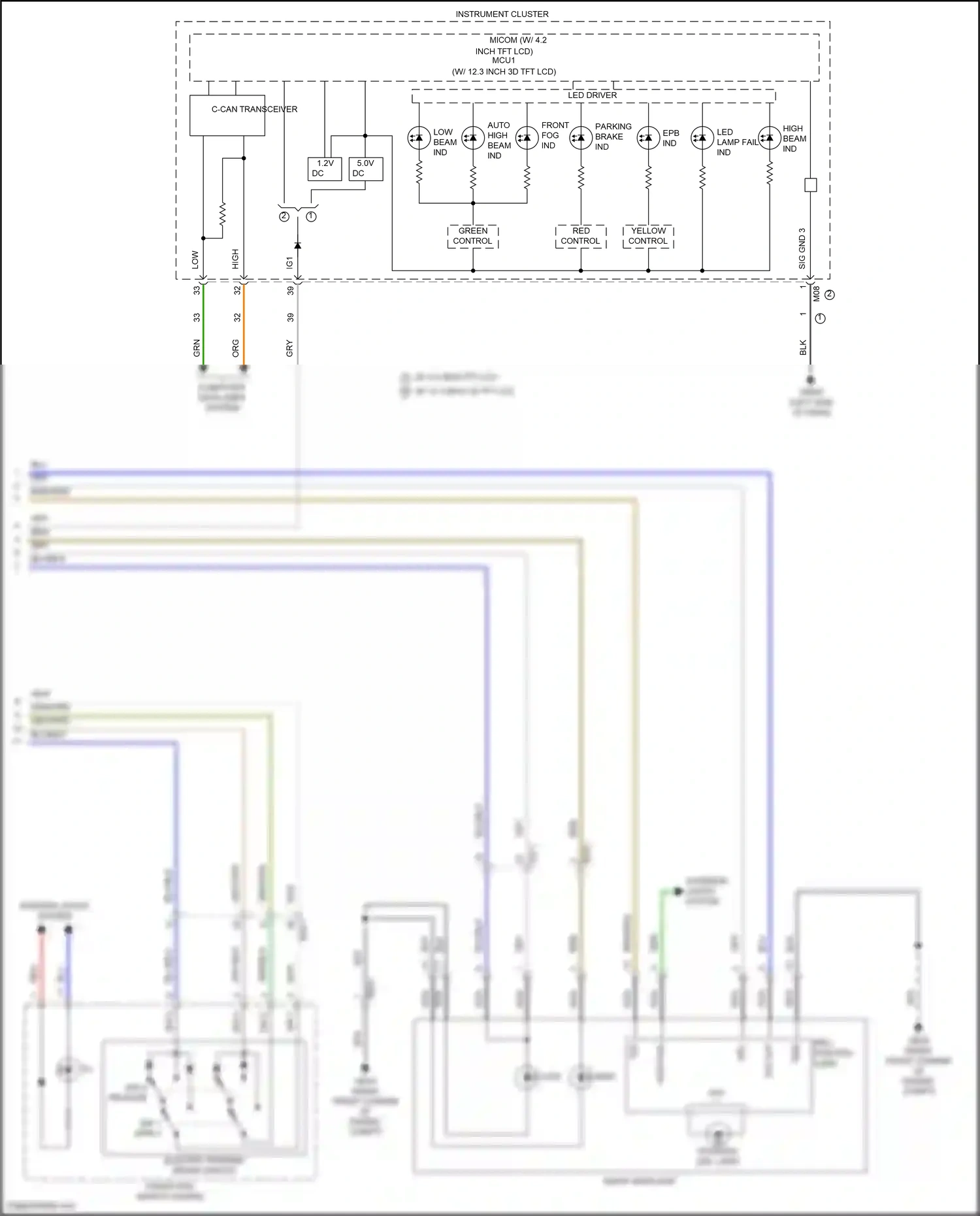 Wiring diagram computer data lines system for Hyundai Palisade I facelift (2022-2024) (33 of 104)