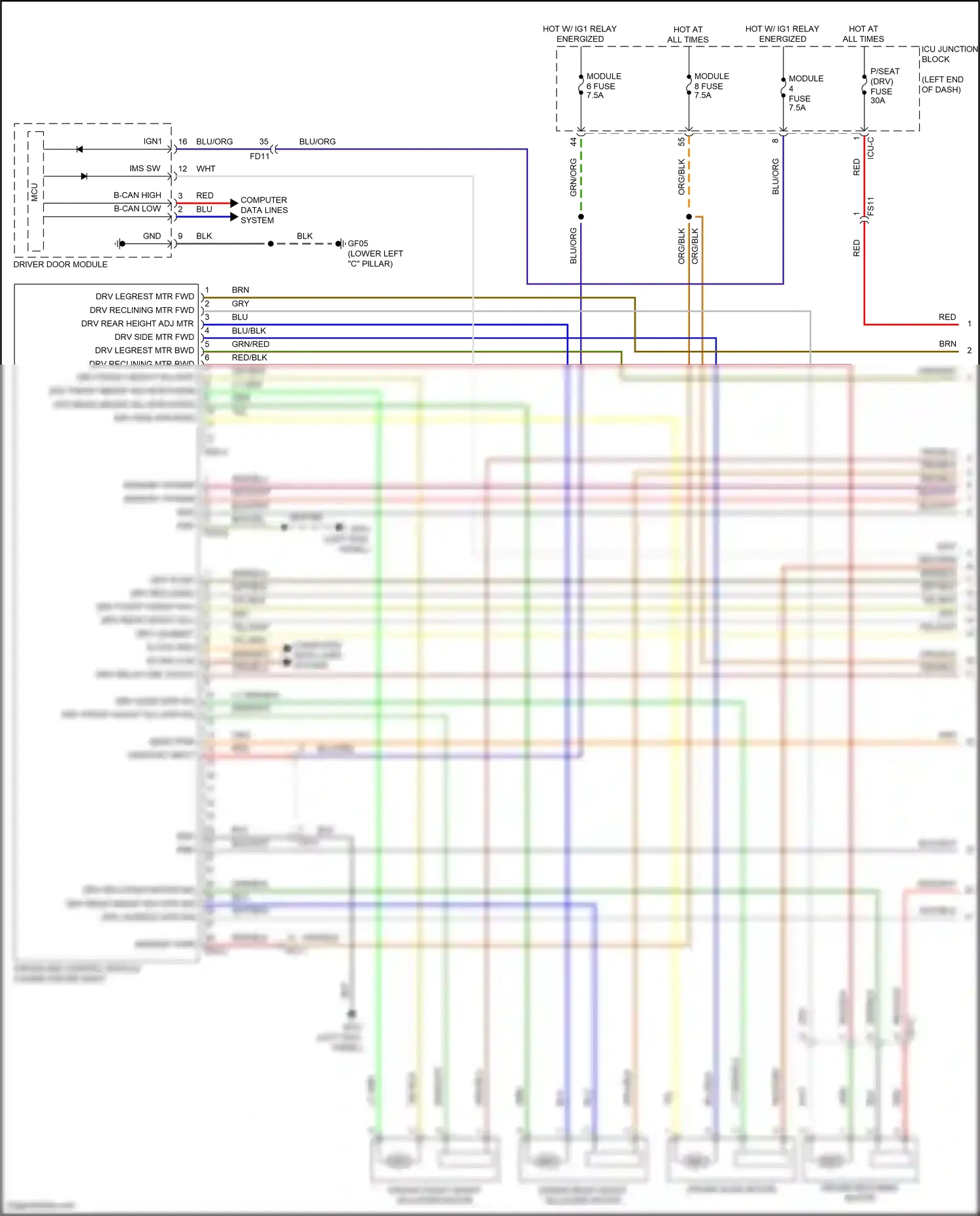 Wiring diagram computer data lines system for Hyundai Palisade I facelift (2022-2024) (67 of 104)