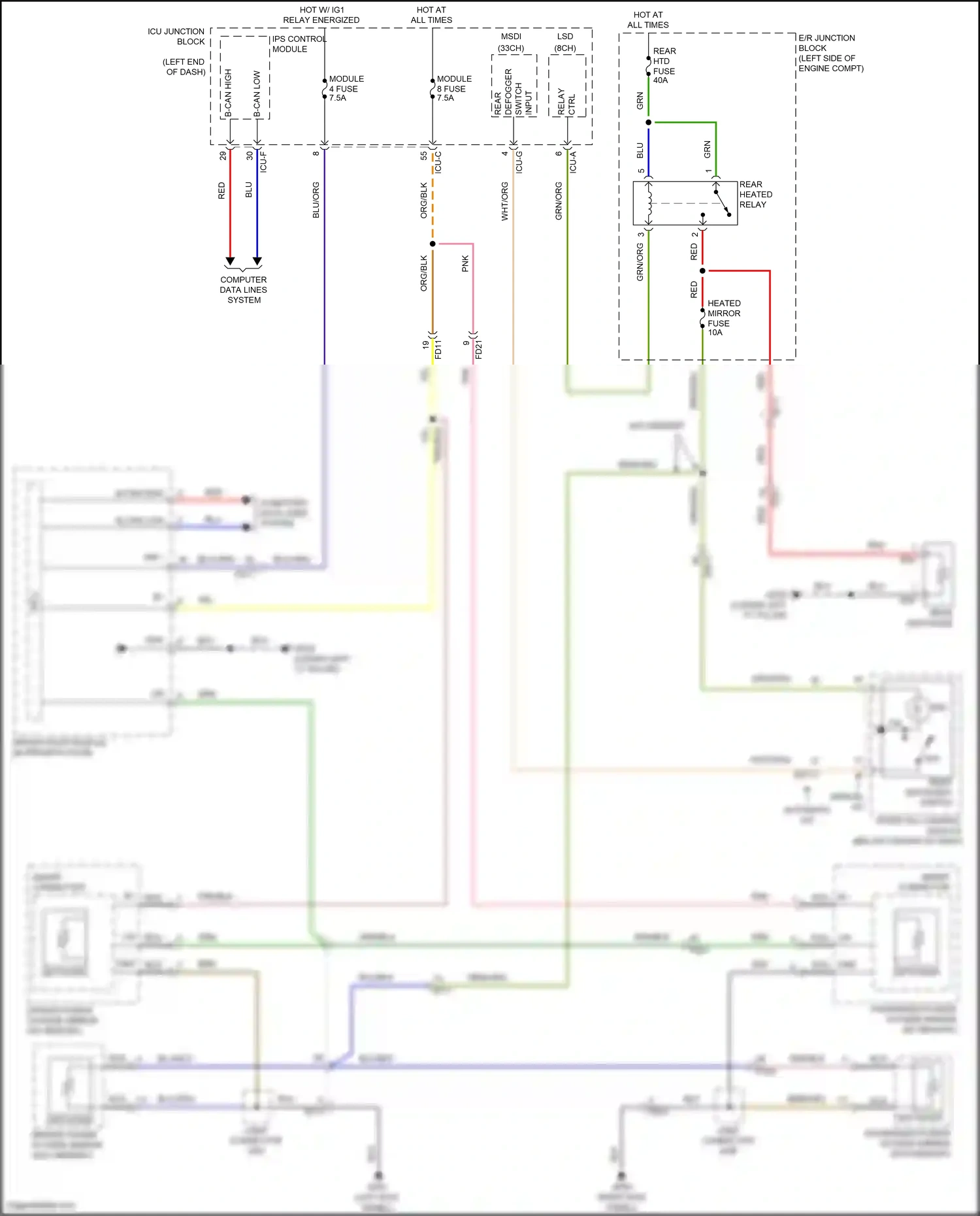 Wiring diagram computer data lines system for Hyundai Palisade I facelift (2022-2024) (82 of 104)