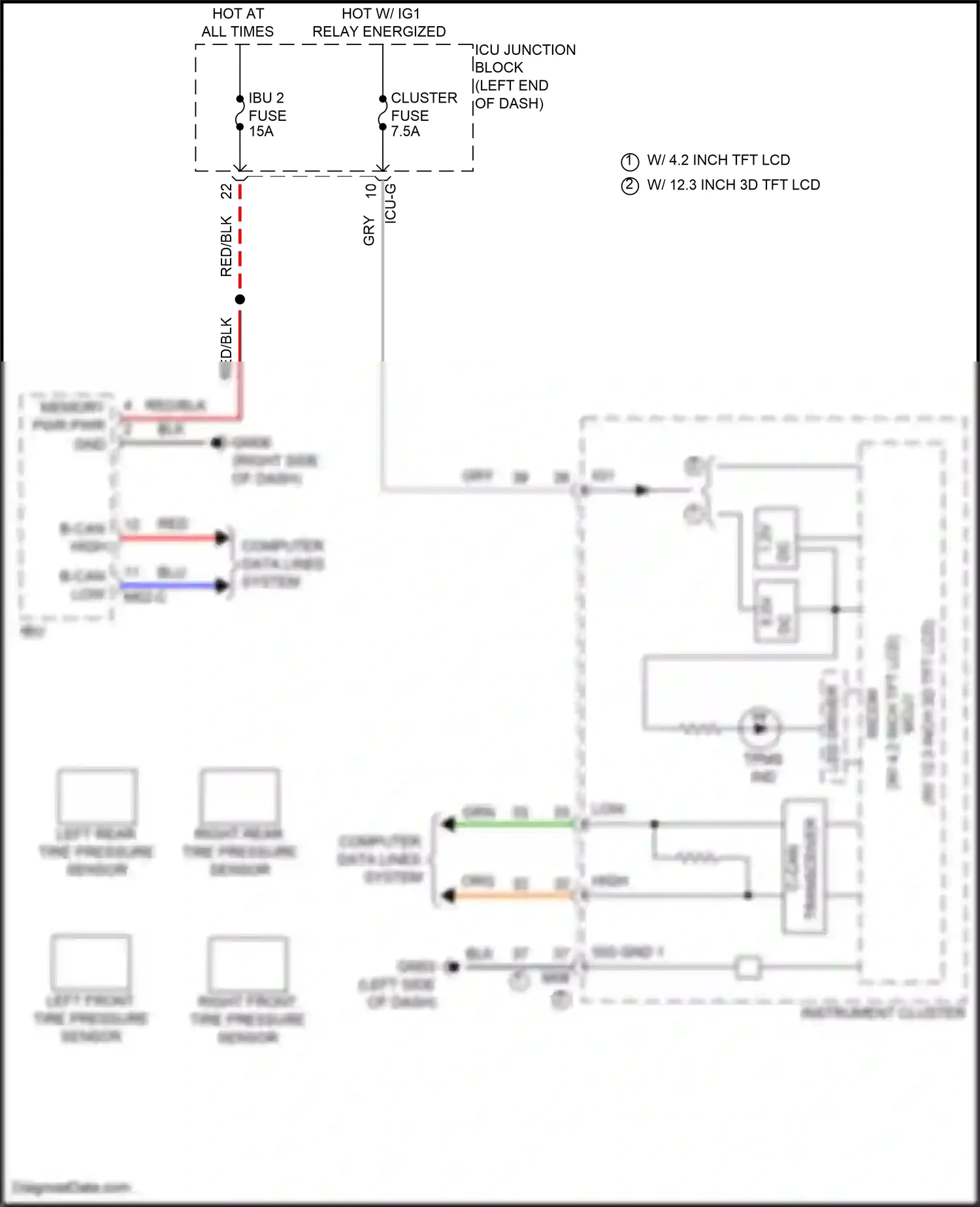 Wiring diagram computer data lines system for Hyundai Palisade I facelift (2022-2024) (70 of 104)