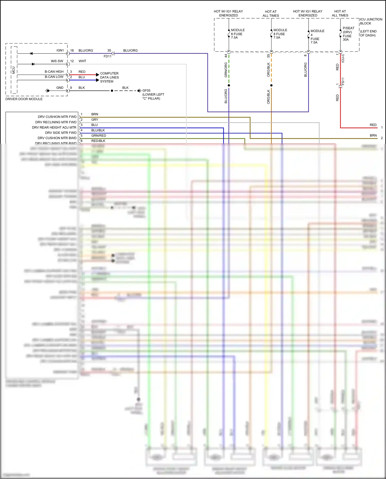 Wiring diagram computer data lines system for Hyundai Palisade I facelift (2022-2024) (66 of 104)