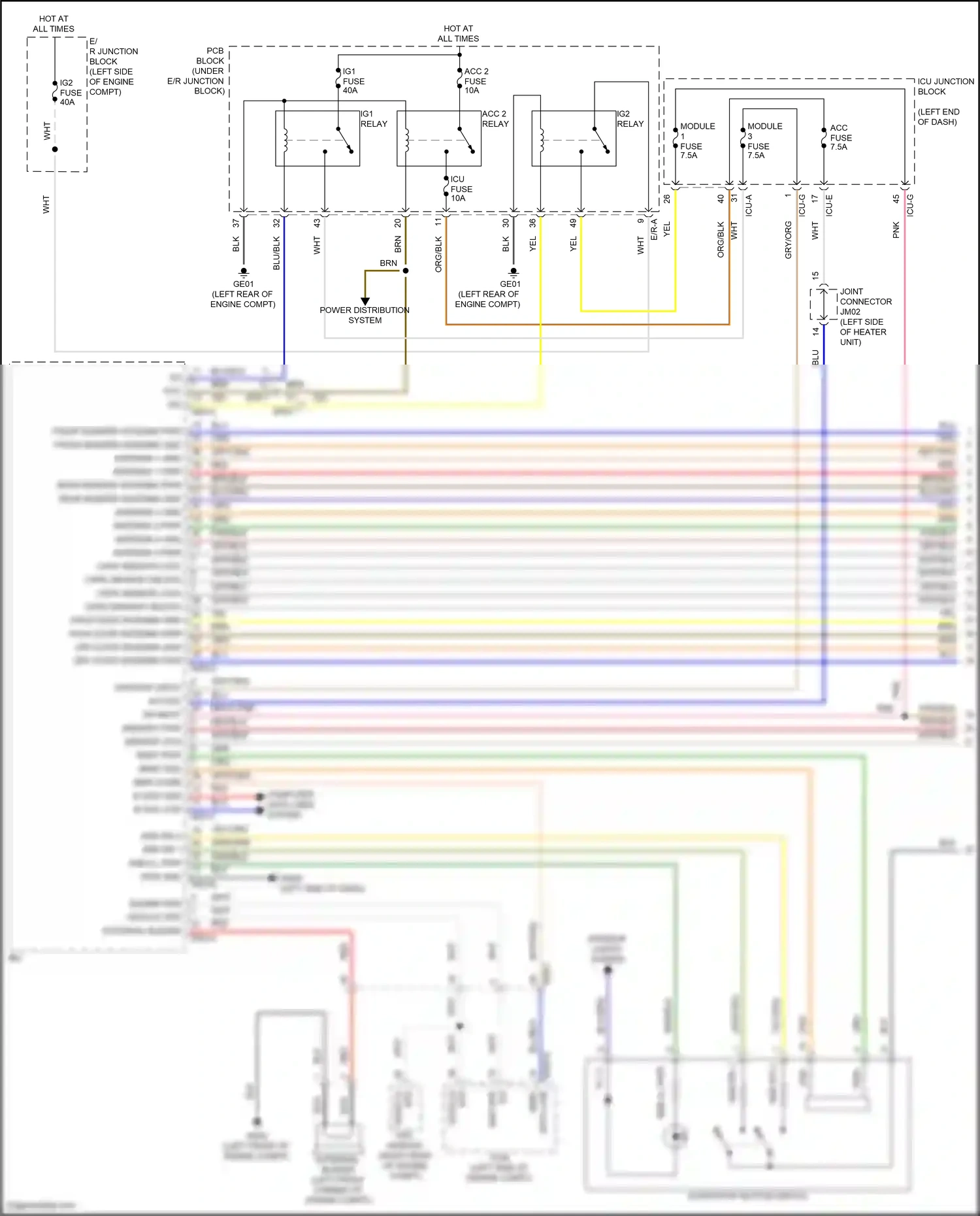 Wiring diagram computer data lines system for Hyundai Palisade I facelift (2022-2024) (17 of 104)