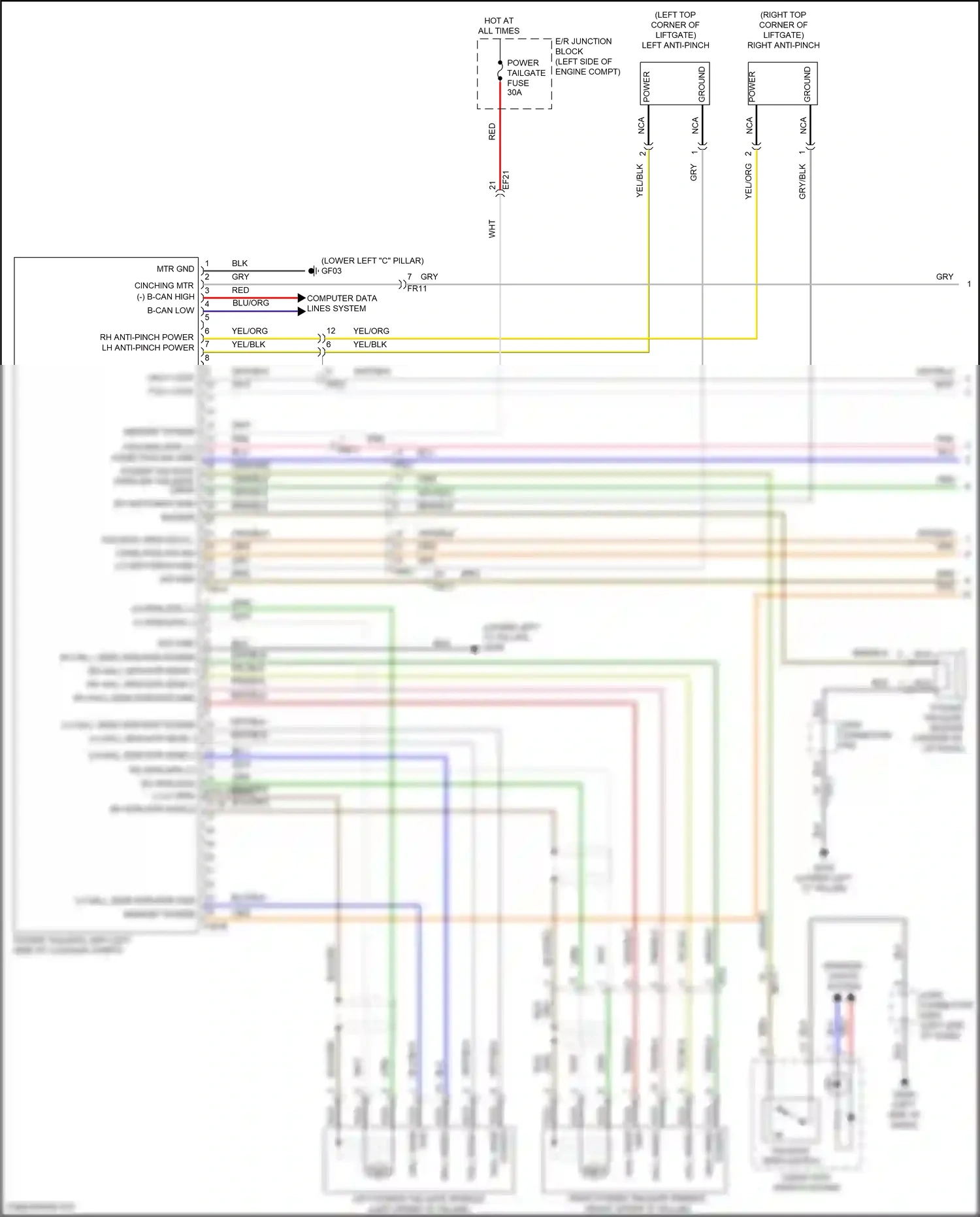 Wiring diagram computer data lines system for Hyundai Palisade I facelift (2022-2024) (26 of 104)