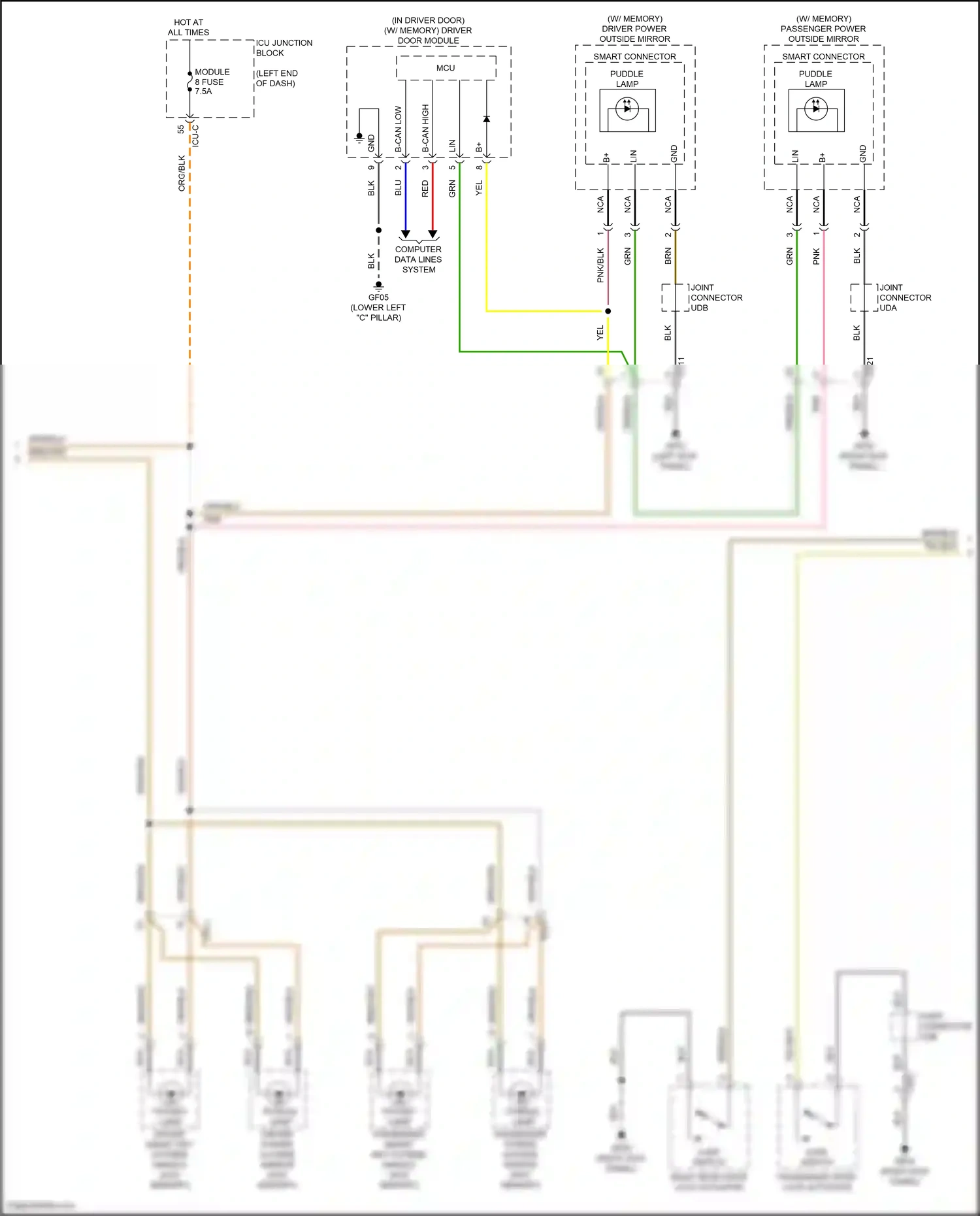 Wiring diagram computer data lines system for Hyundai Palisade I facelift (2022-2024) (55 of 104)