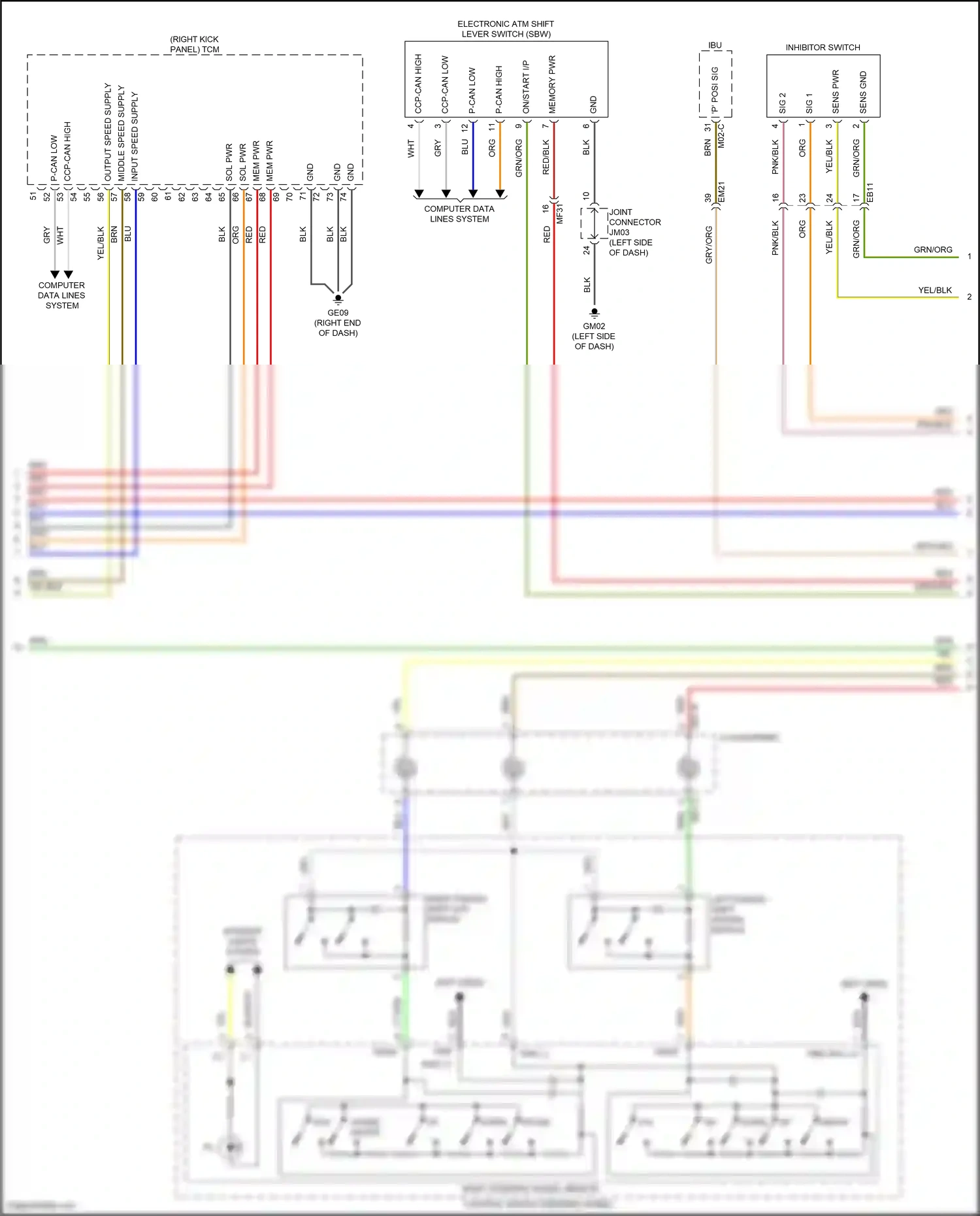 Wiring diagram computer data lines system for Hyundai Palisade I facelift (2022-2024) (12 of 104)