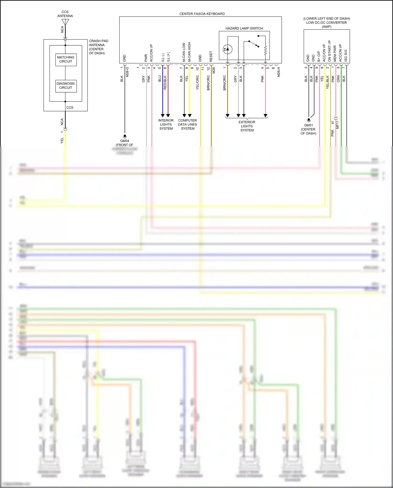 Wiring diagram computer data lines system for Hyundai Palisade I facelift (2022-2024) (37 of 104)