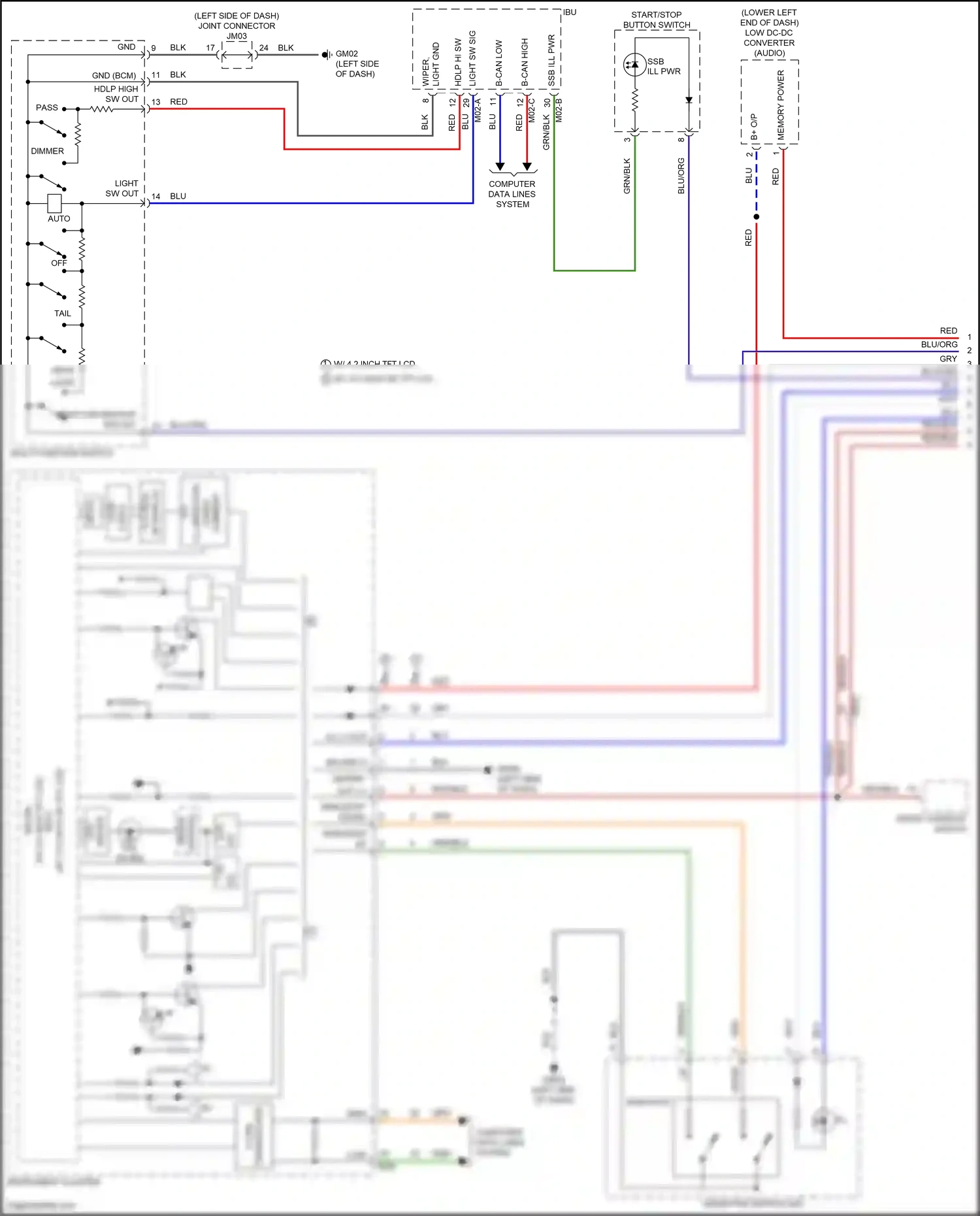 Wiring diagram computer data lines system for Hyundai Palisade I facelift (2022-2024) (57 of 104)