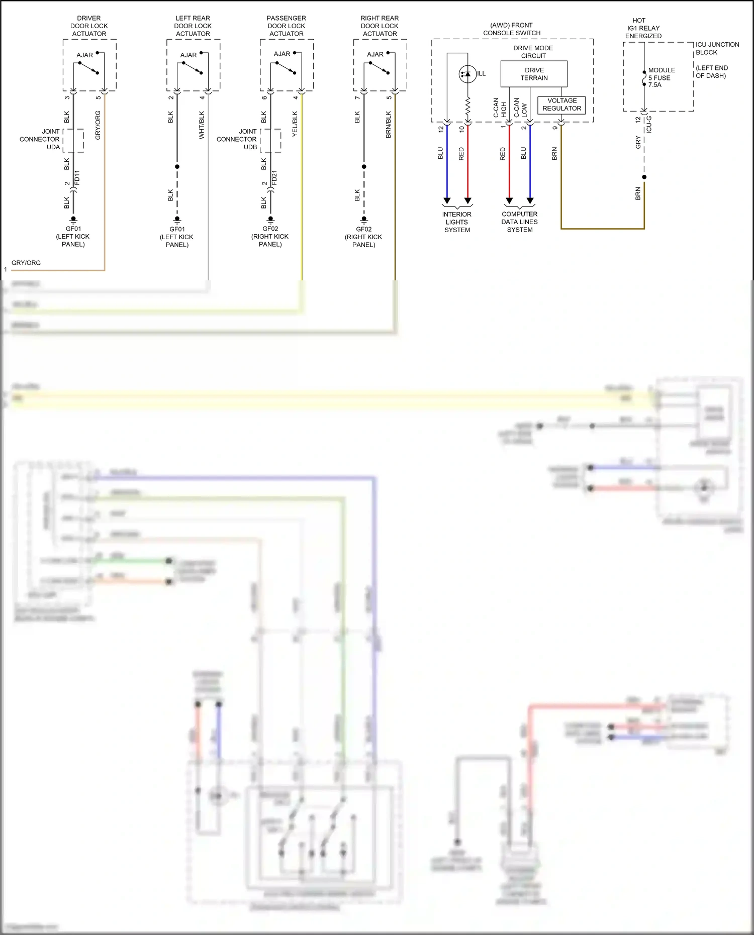 Wiring diagram computer data lines system for Hyundai Palisade I facelift (2022-2024) (76 of 104)