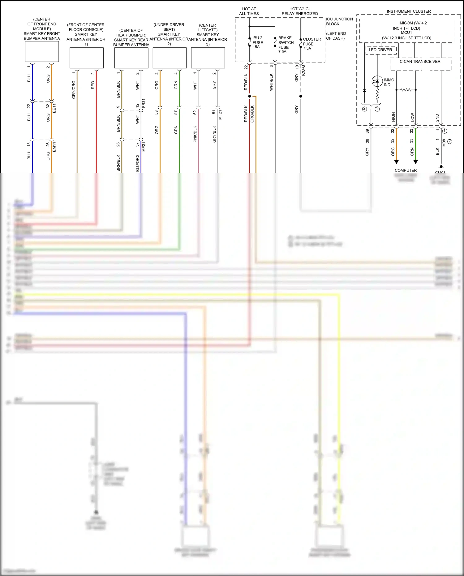 Wiring diagram computer data lines system for Hyundai Palisade I facelift (2022-2024) (21 of 104)