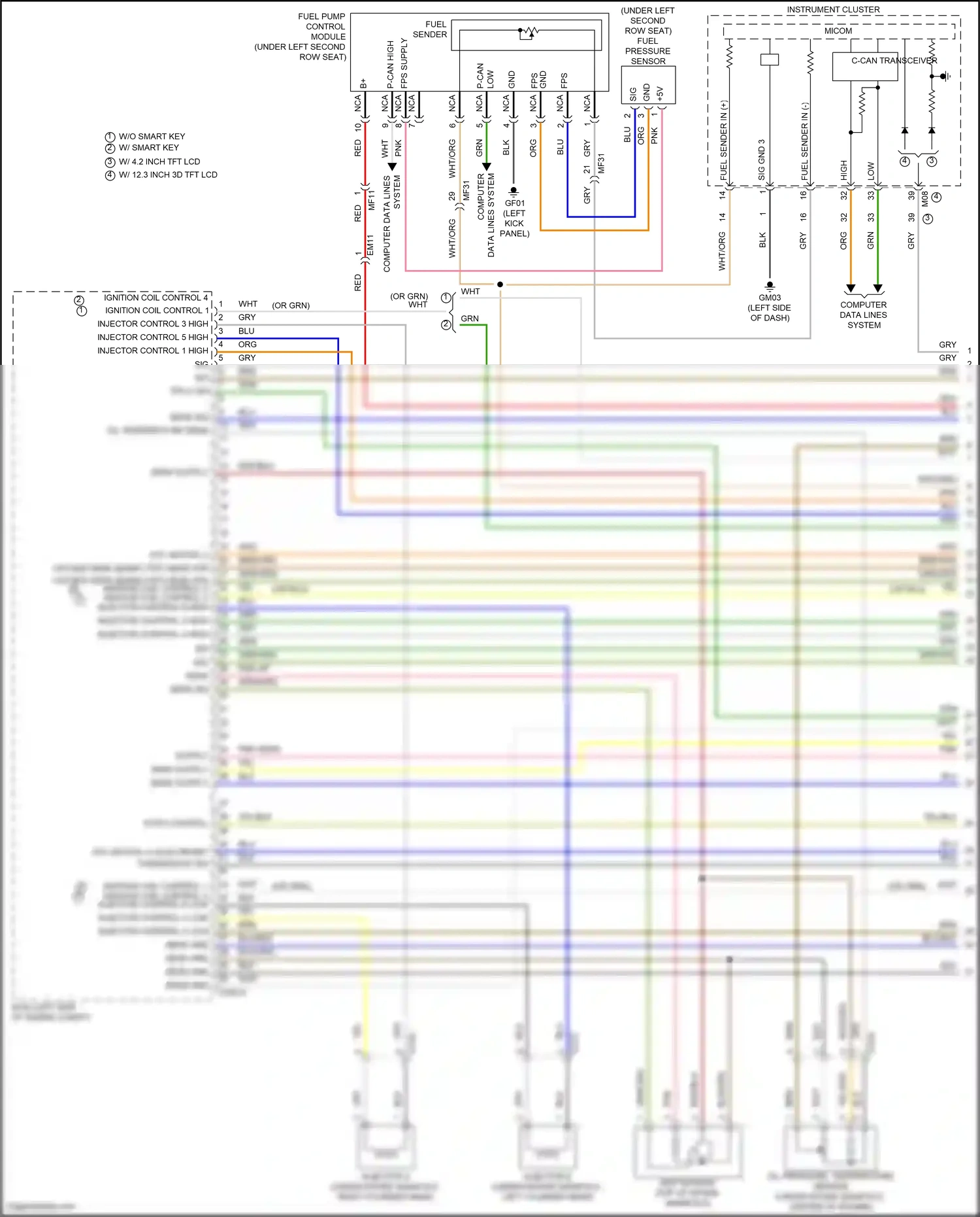 Wiring diagram computer data lines system for Hyundai Palisade I facelift (2022-2024) (101 of 104)