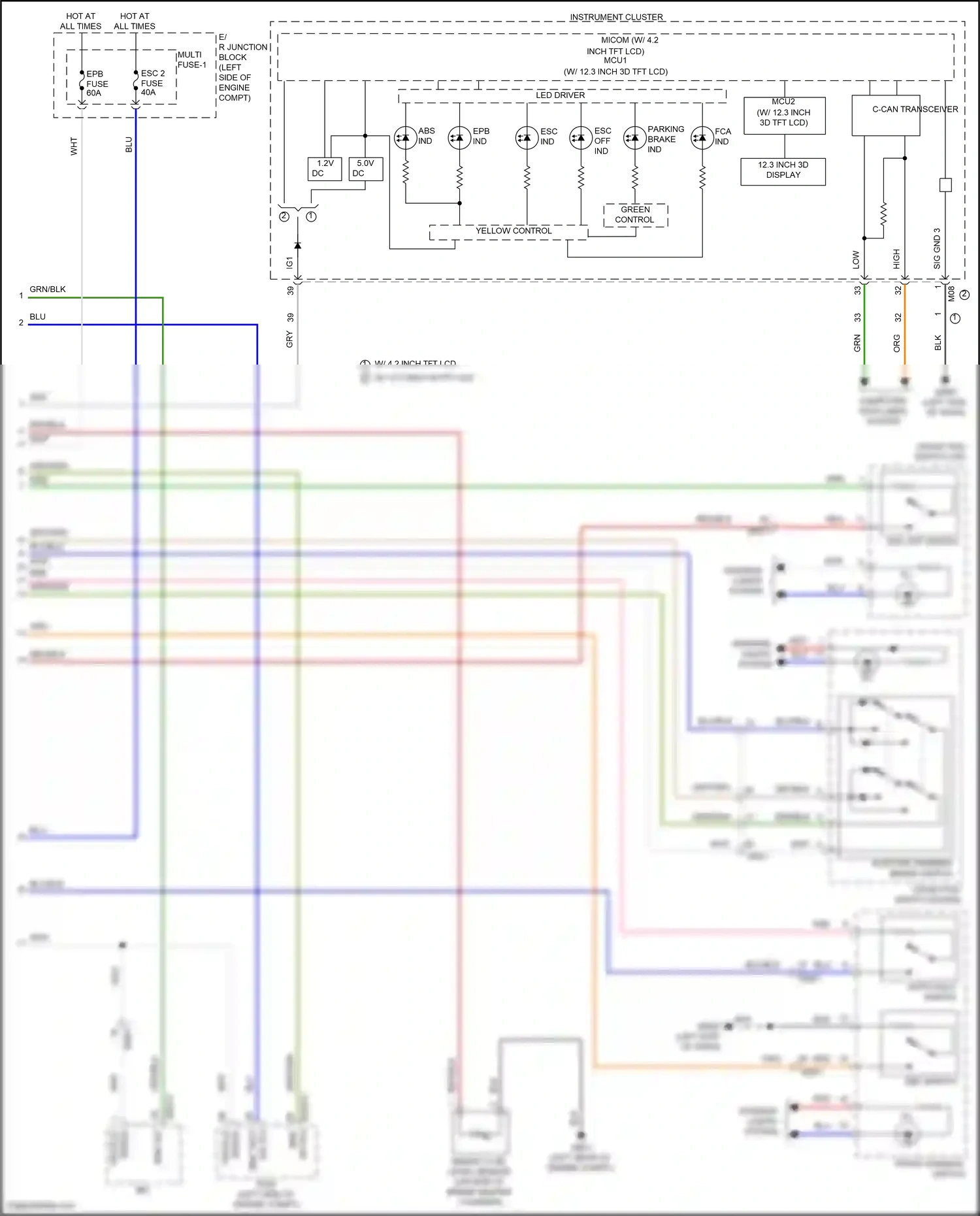 Wiring diagram computer data lines system for Hyundai Palisade I facelift (2022-2024) (2 of 104)