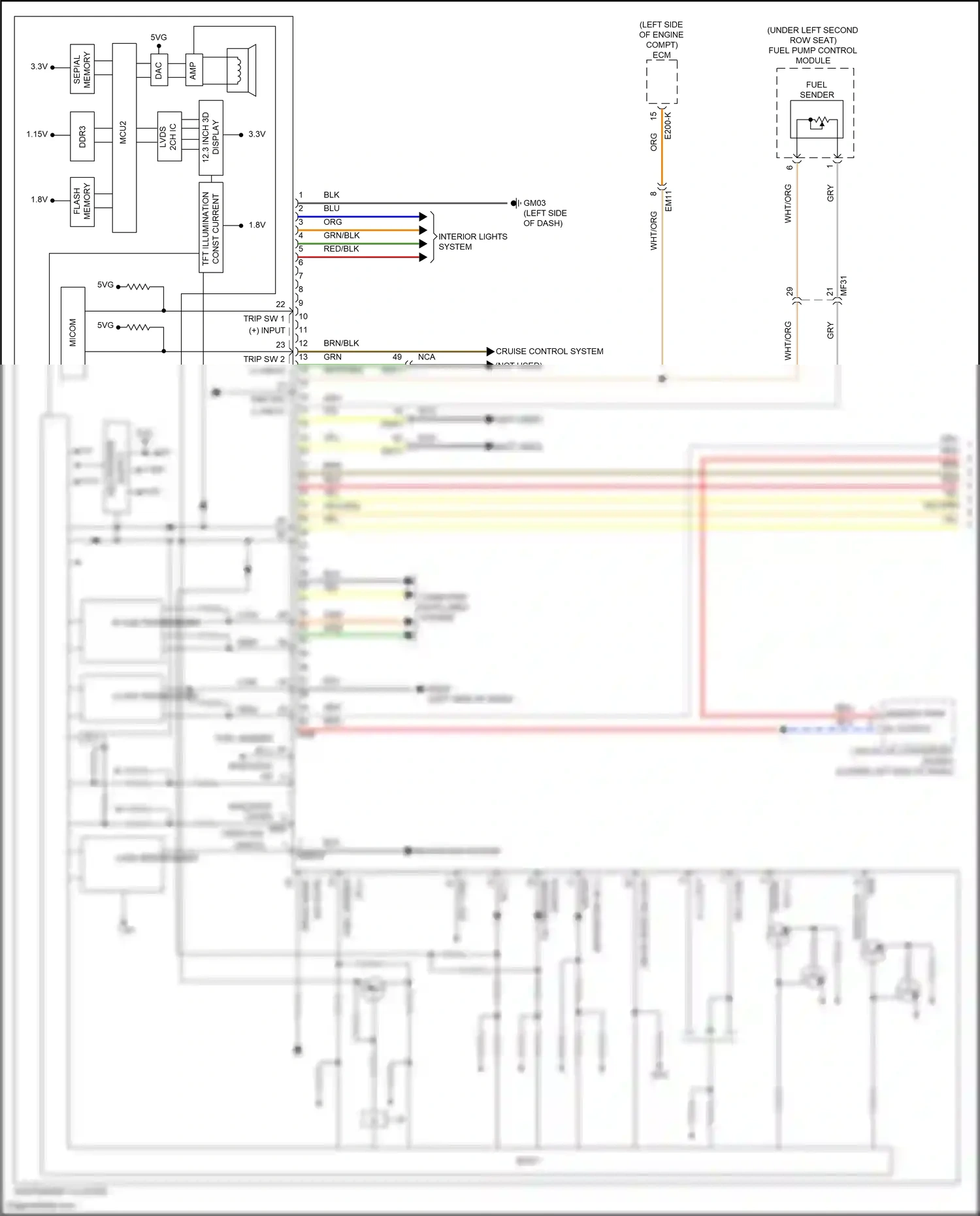 Wiring diagram const current for Hyundai Palisade I facelift (2022-2024) (1 of 1)