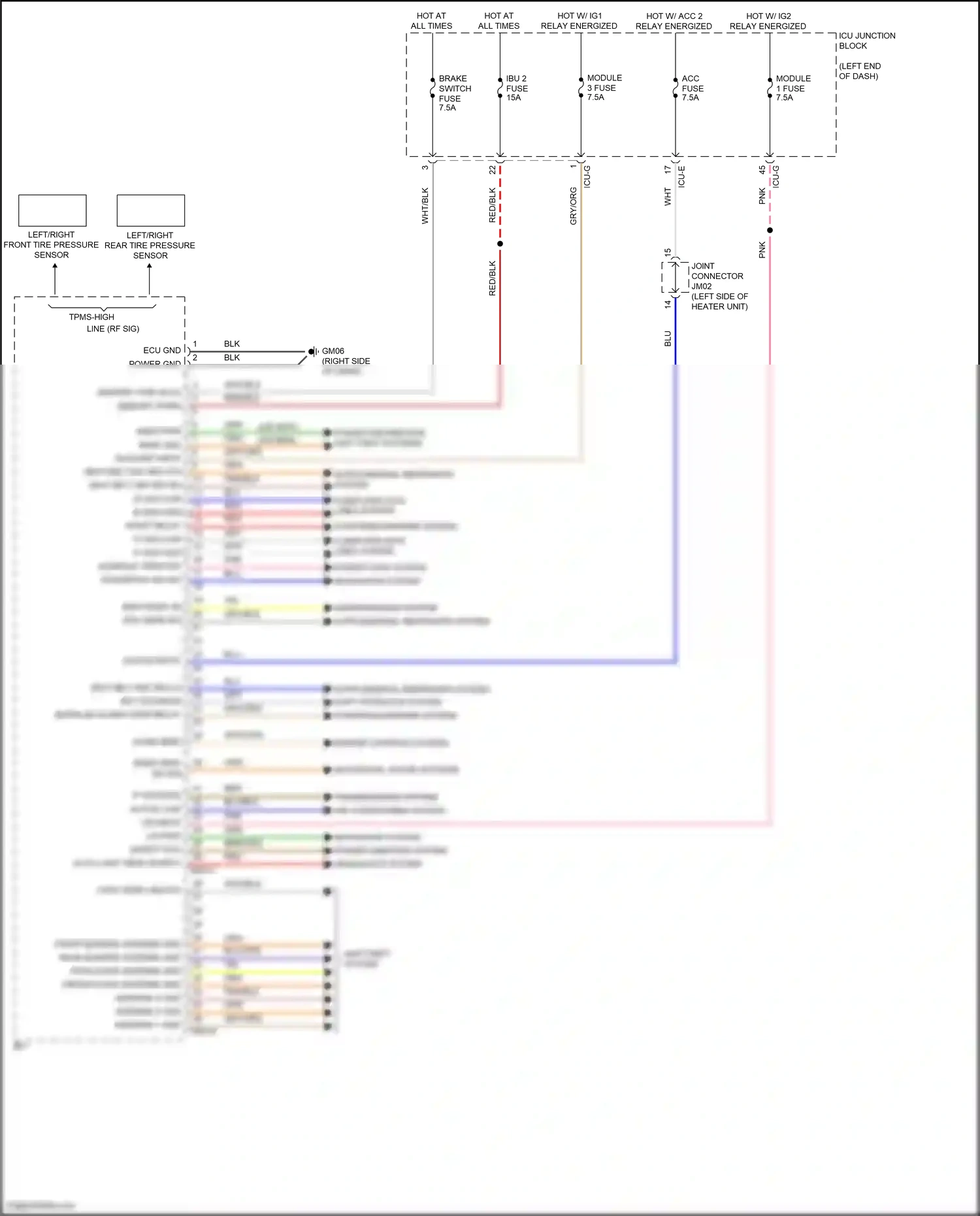 Wiring diagram engine controls system for Hyundai Palisade I facelift (2022-2024) (3 of 5)