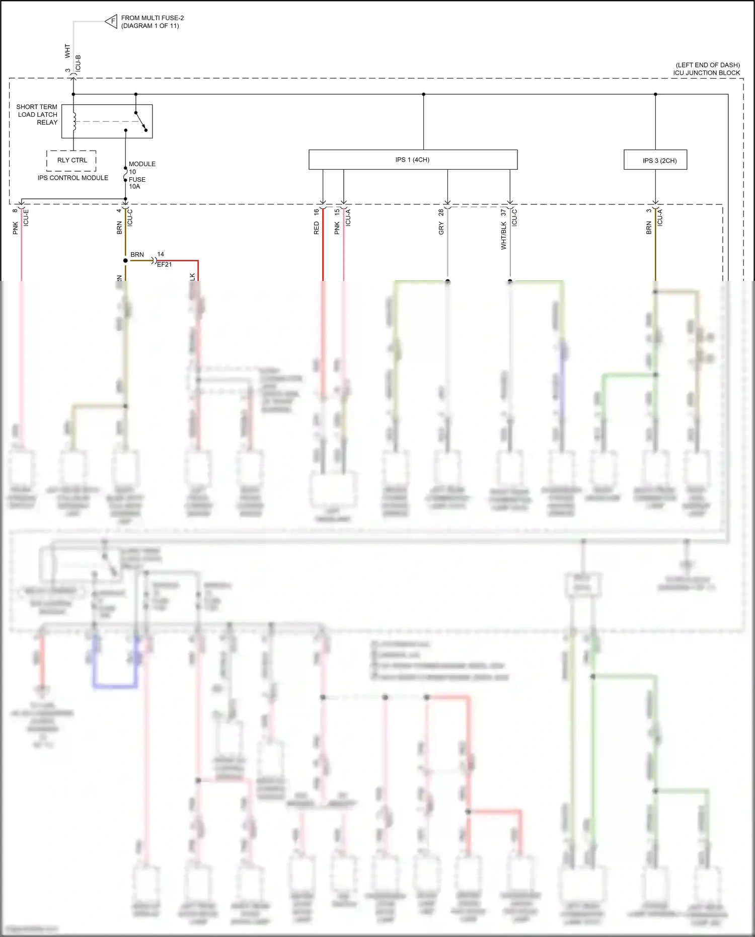 Wiring diagram front a/c control module for Hyundai Palisade I facelift (2022-2024) (8 of 10)