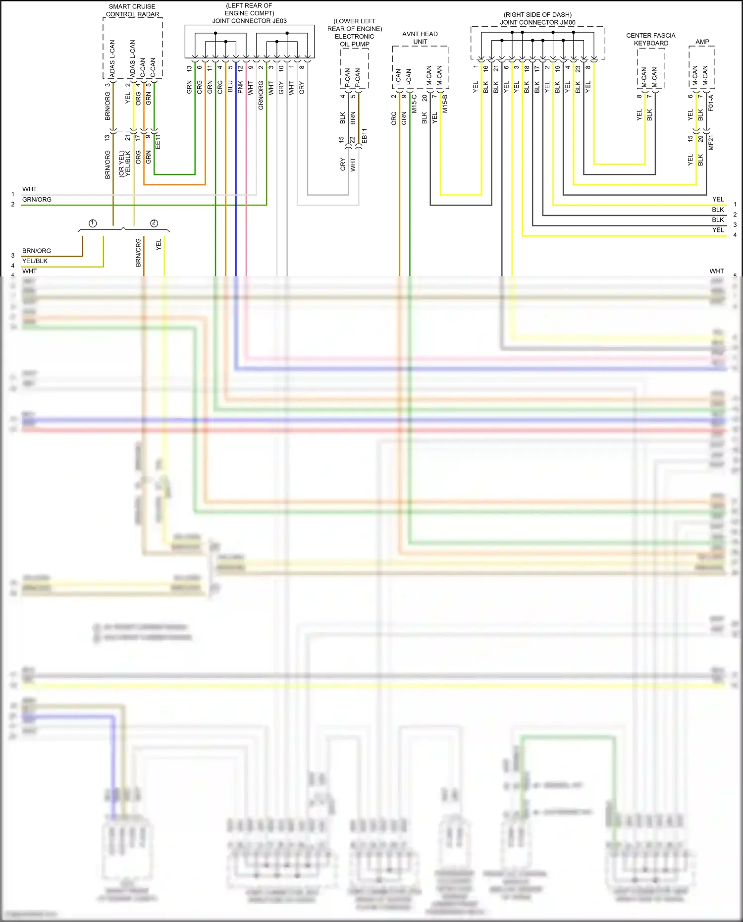 Wiring diagram front a/c control module for Hyundai Palisade I facelift (2022-2024) (1 of 10)