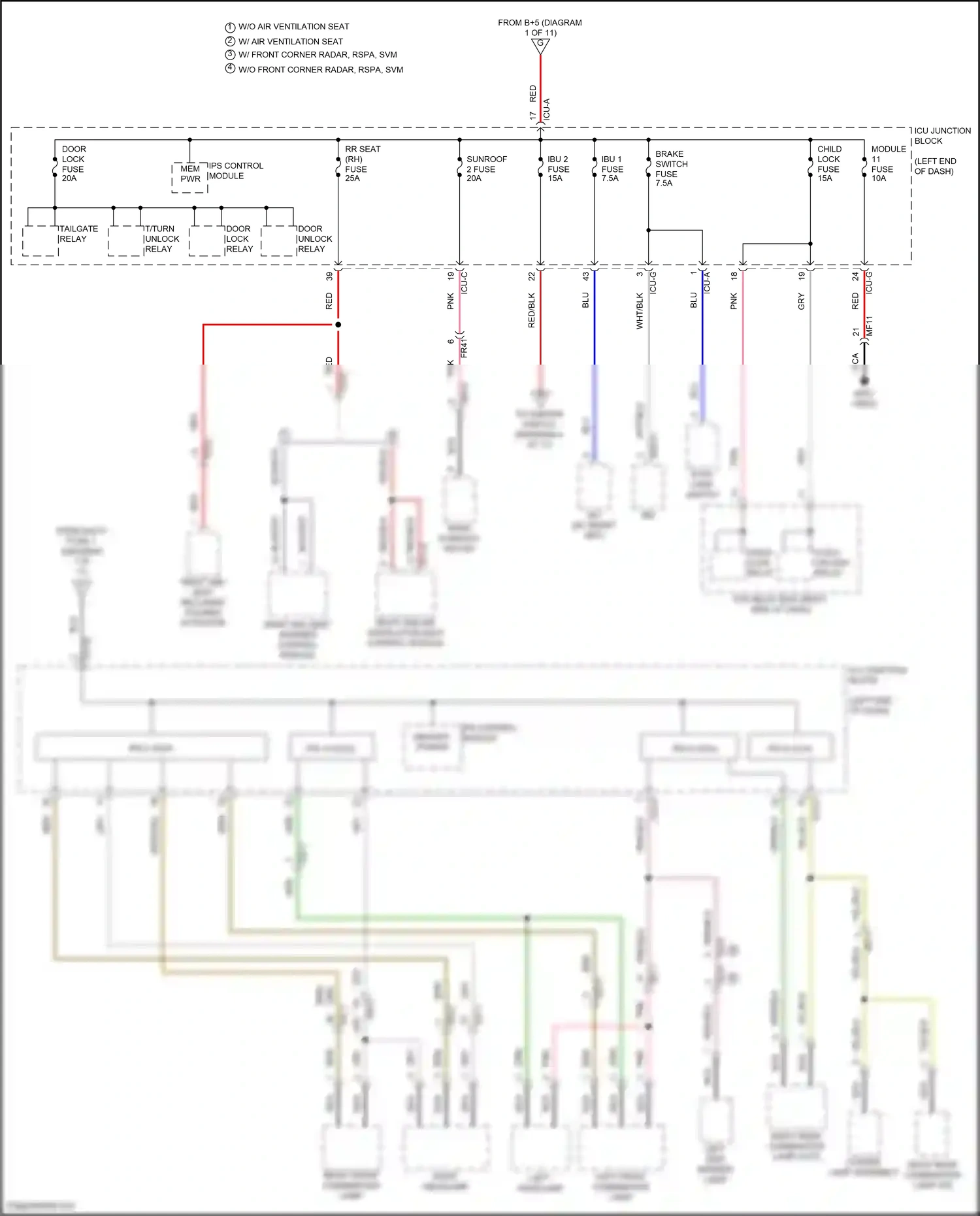 Wiring diagram ips control module for Hyundai Palisade I facelift (2022-2024) (29 of 39)
