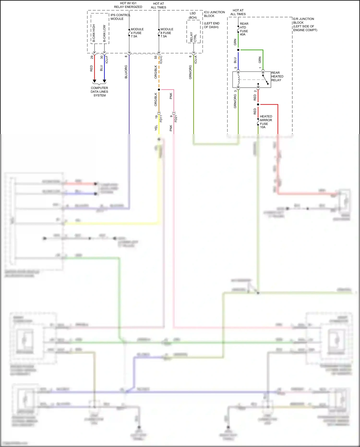Wiring diagram ips control module for Hyundai Palisade I facelift (2022-2024) (23 of 39)