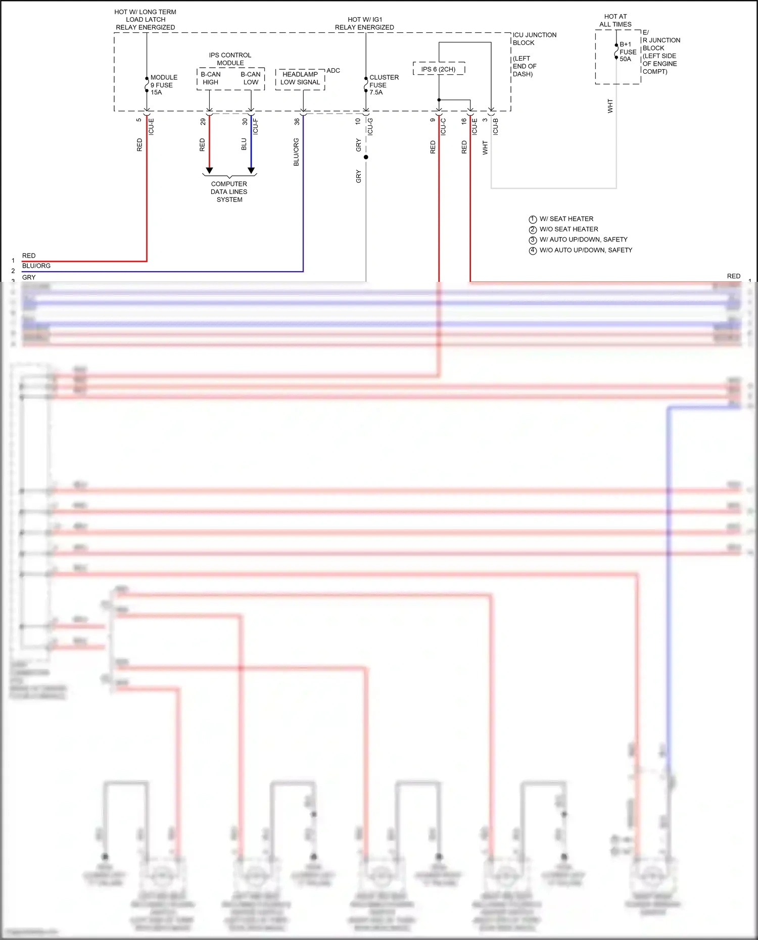 Wiring diagram ips control module for Hyundai Palisade I facelift (2022-2024) (28 of 39)