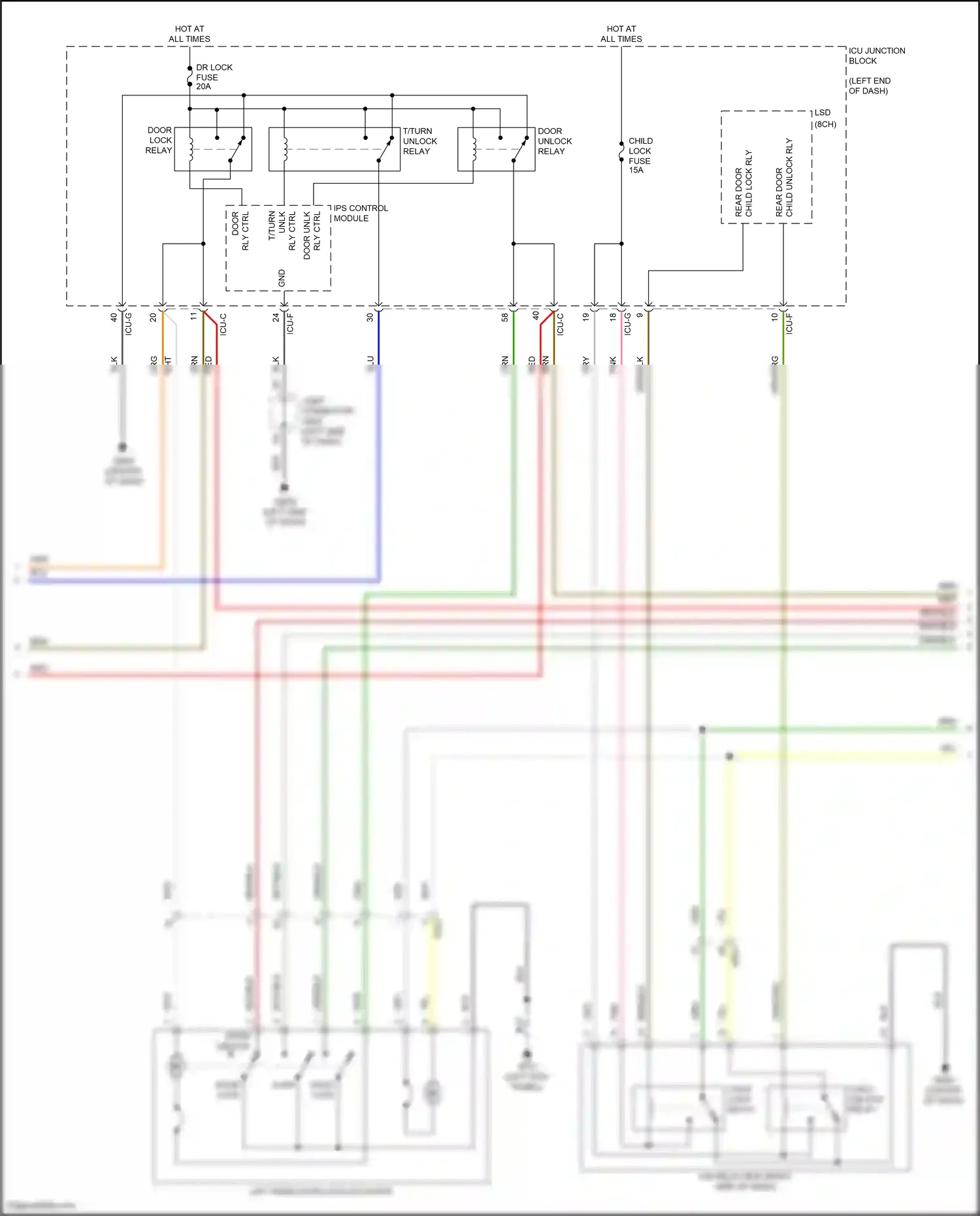 Wiring diagram ips control module for Hyundai Palisade I facelift (2022-2024) (5 of 39)