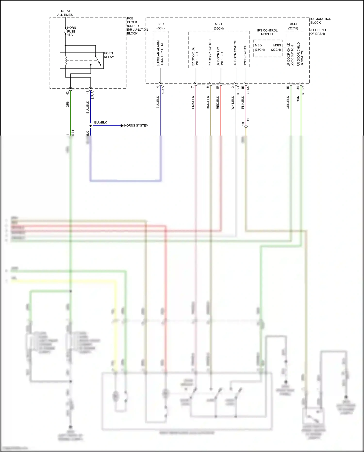 Wiring diagram ips control module for Hyundai Palisade I facelift (2022-2024) (6 of 39)