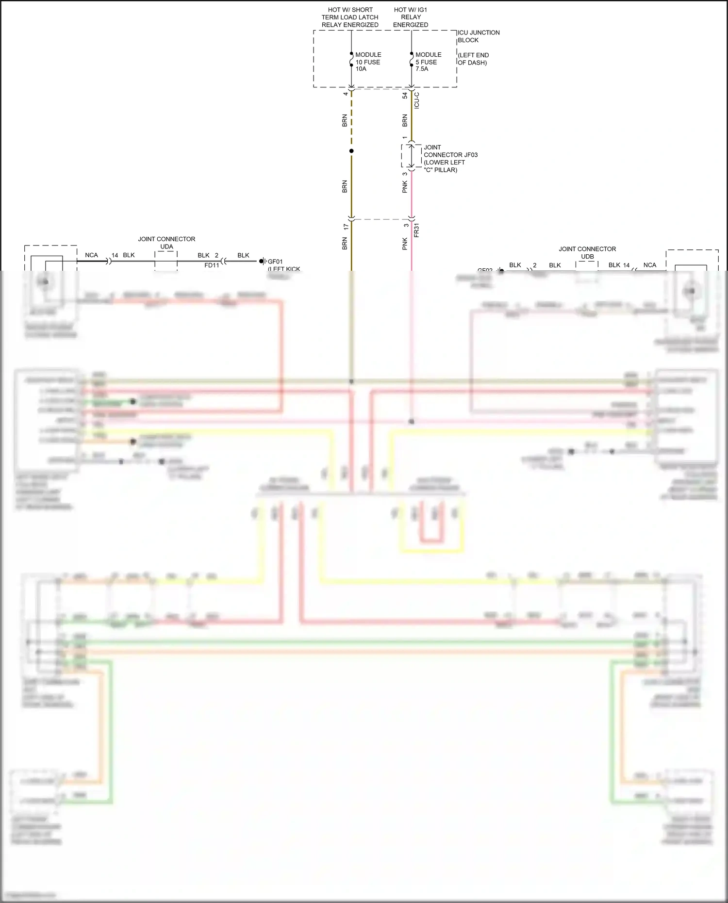 Wiring diagram on/start input for Hyundai Palisade I facelift (2022-2024) (11 of 40)