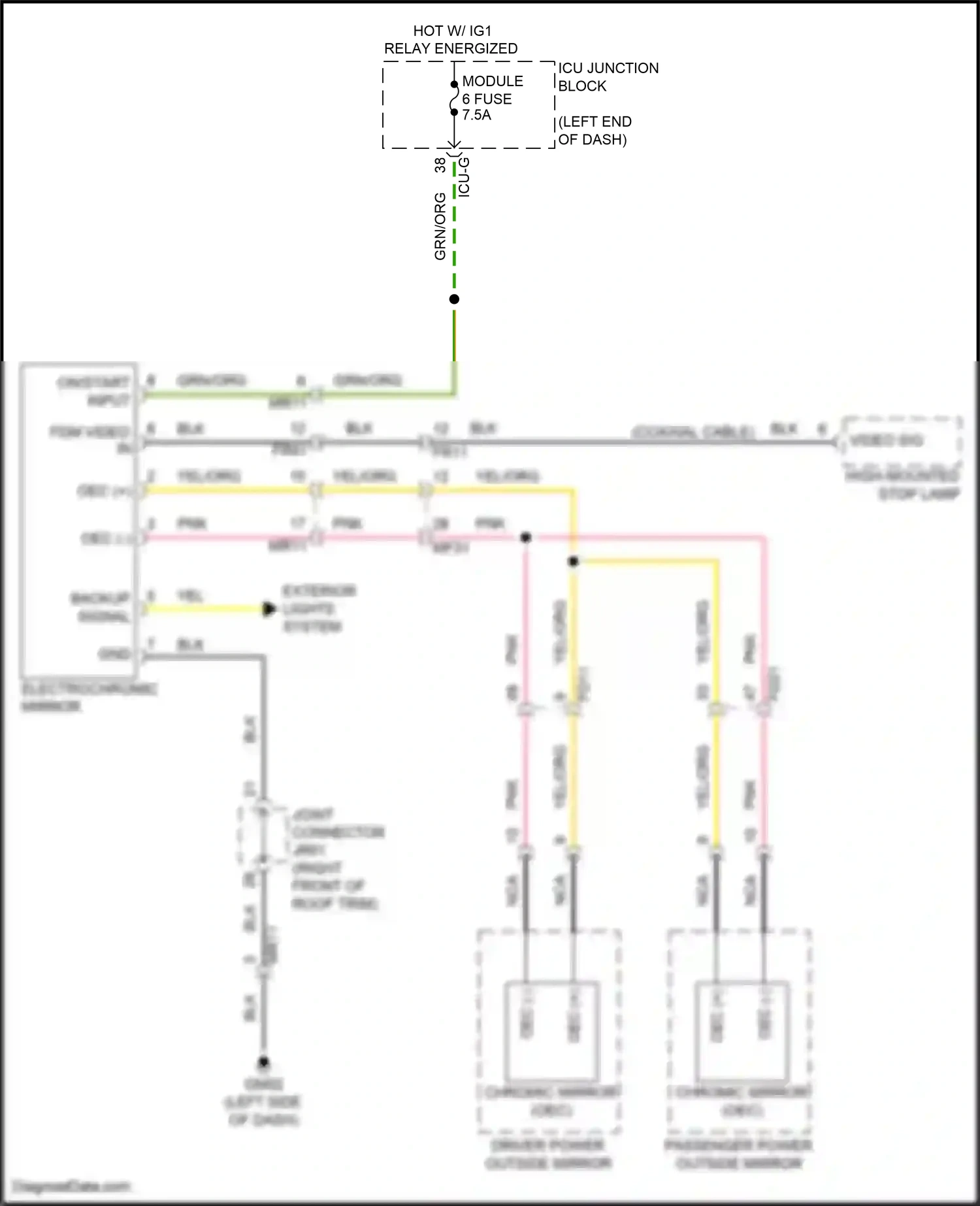 Wiring diagram on/start input for Hyundai Palisade I facelift (2022-2024) (13 of 40)