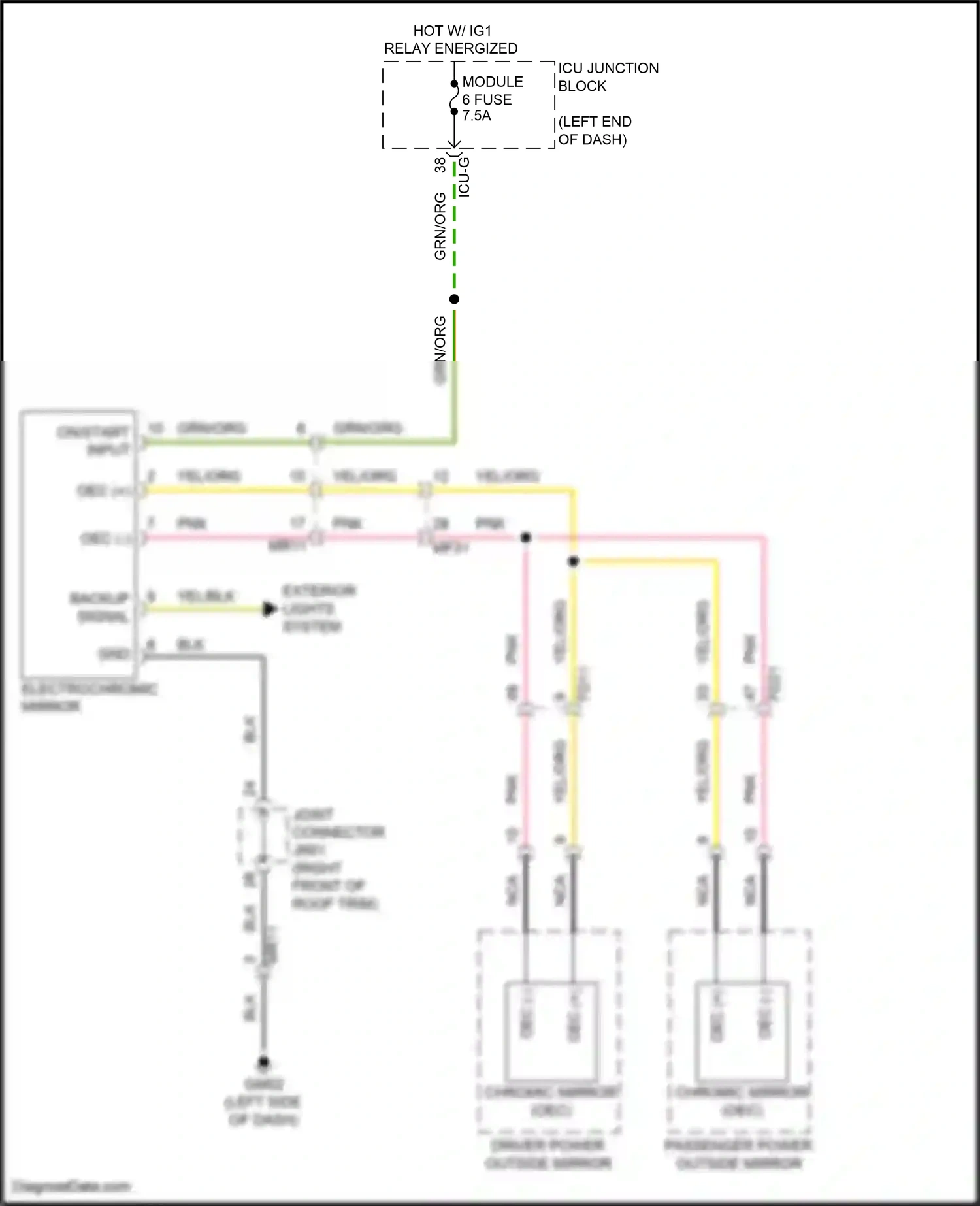 Wiring diagram on/start input for Hyundai Palisade I facelift (2022-2024) (14 of 40)