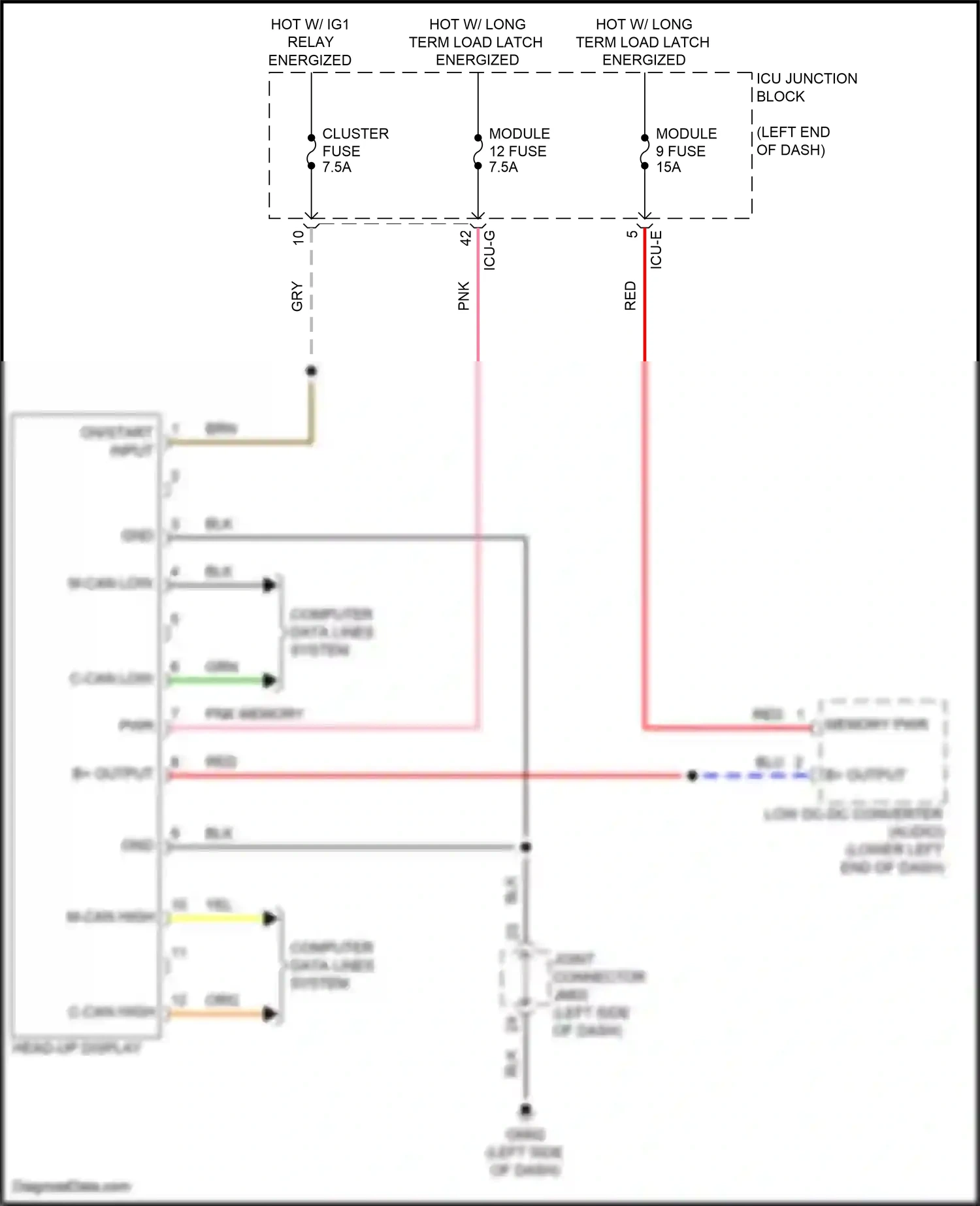 Wiring diagram on/start input for Hyundai Palisade I facelift (2022-2024) (35 of 40)