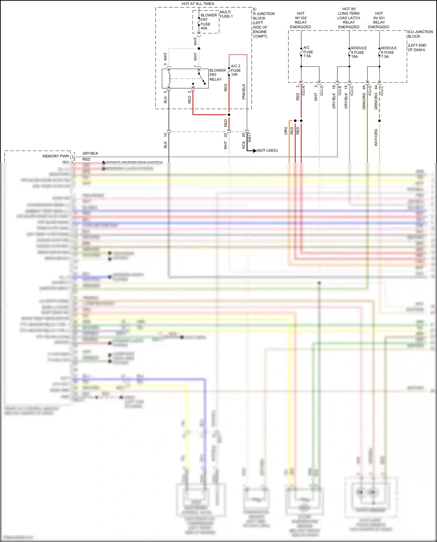 Wiring diagram on/start input for Hyundai Palisade I facelift (2022-2024) (21 of 40)