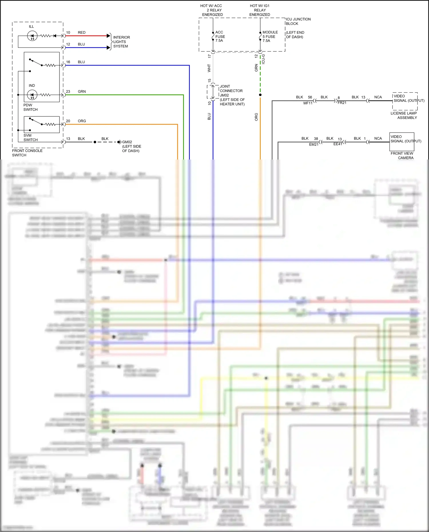 Wiring diagram on/start input for Hyundai Palisade I facelift (2022-2024) (19 of 40)
