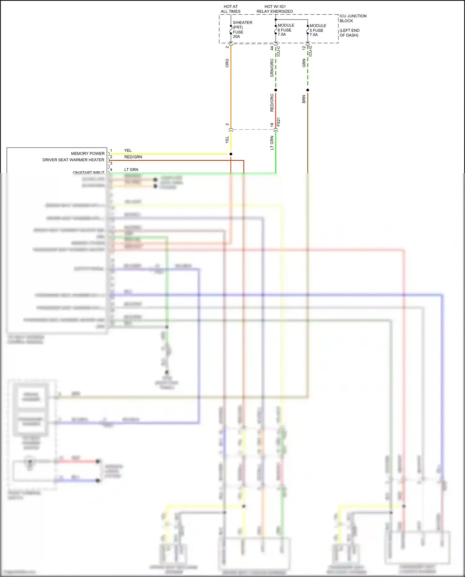 Wiring diagram on/start input for Hyundai Palisade I facelift (2022-2024) (5 of 40)