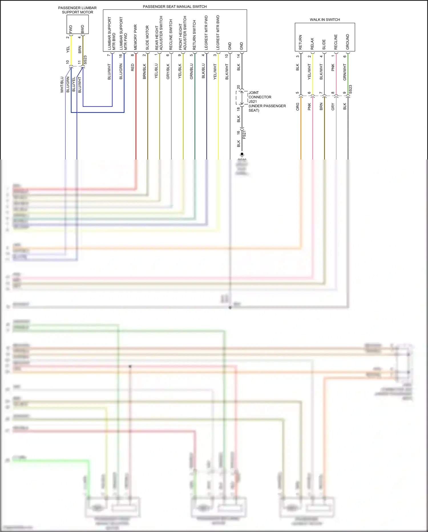 Wiring diagram return switch for Hyundai Palisade I facelift (2022-2024) (2 of 2)