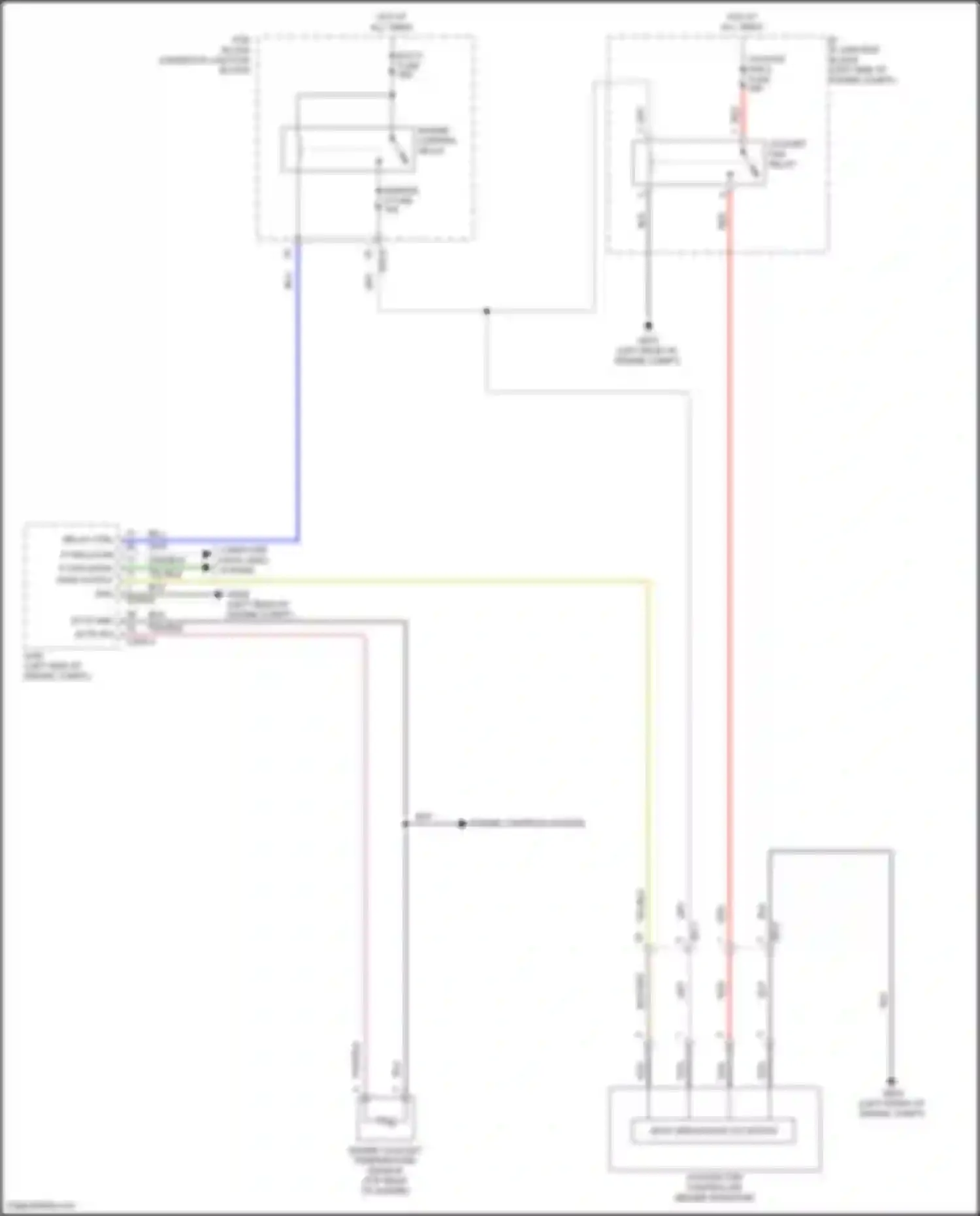 Palisade Hyundai I (2018-2022): Cooling fan circuit
