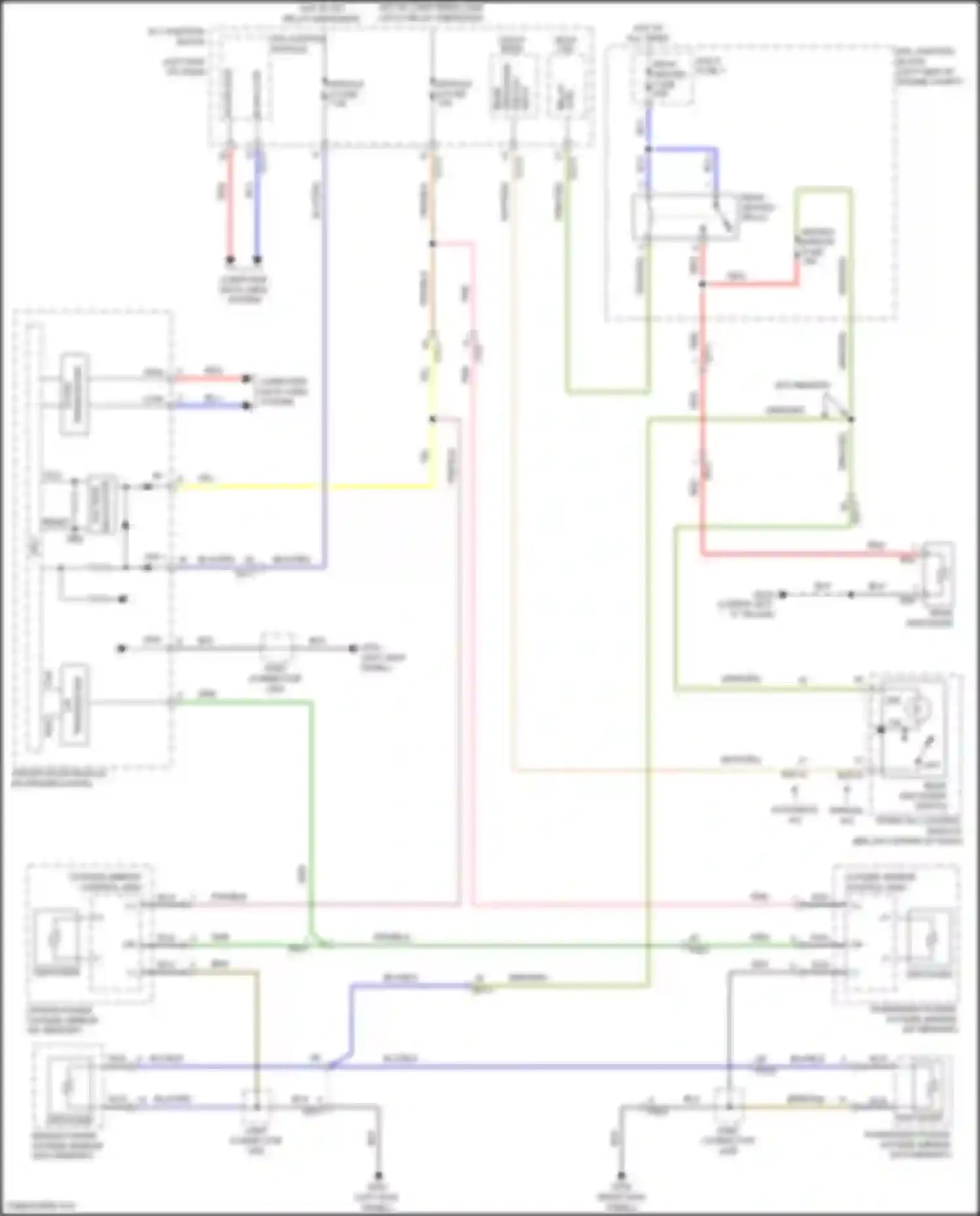 Palisade Hyundai I (2018-2022): Defoggers circuit, w/o auto defogger