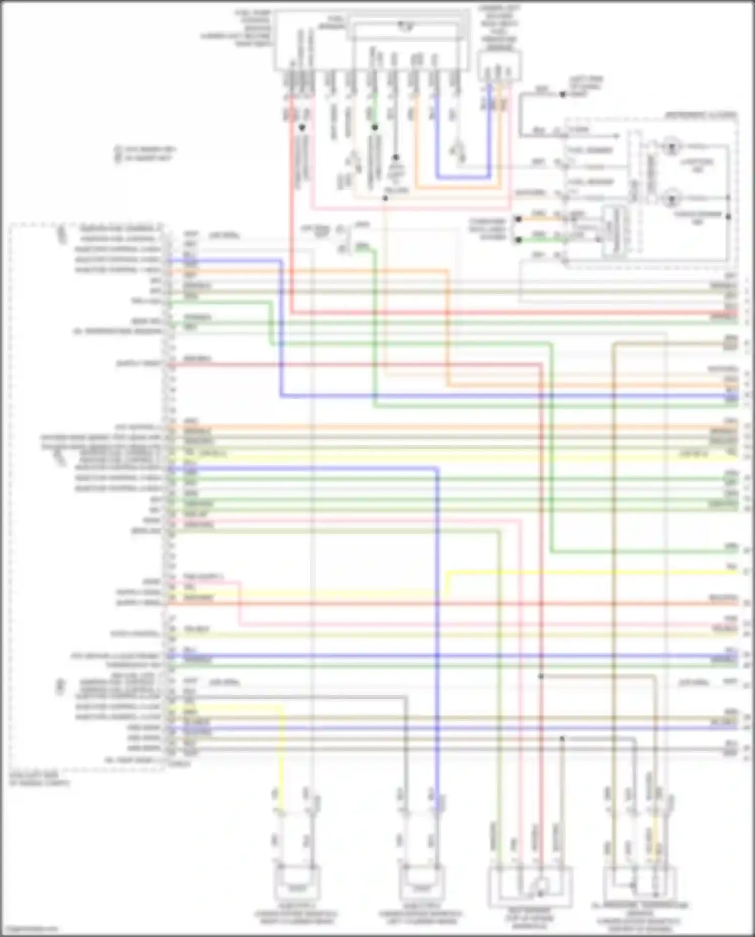 Palisade Hyundai I (2018-2022): Wiring diagram engine performance 3.8l (1 of 7)