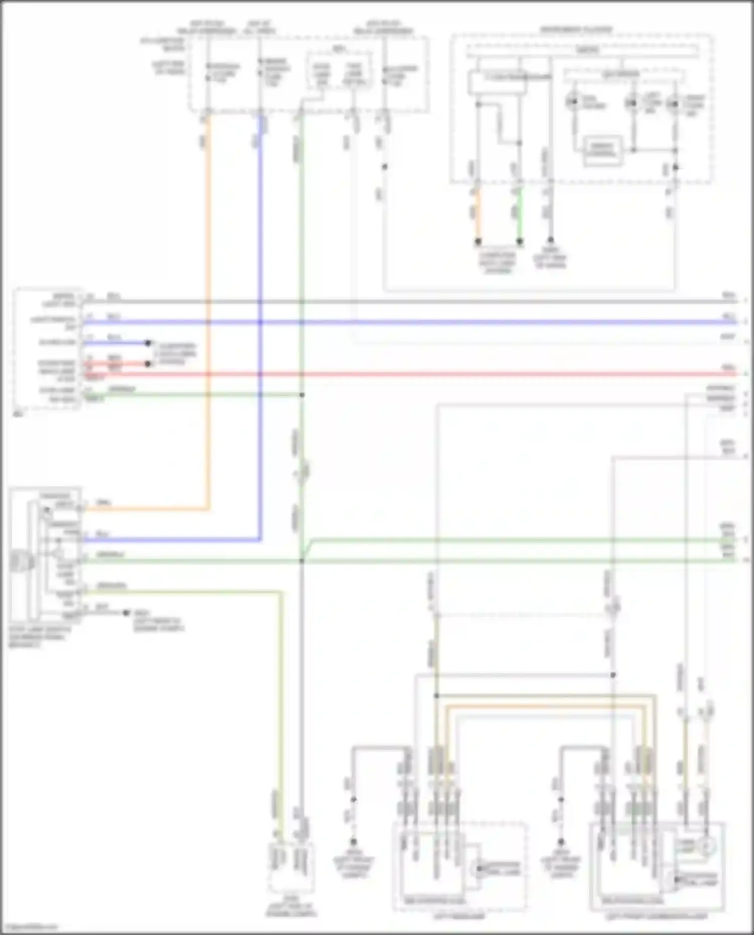 Palisade Hyundai I (2018-2022): Exterior lamps circuit (1 of 4)