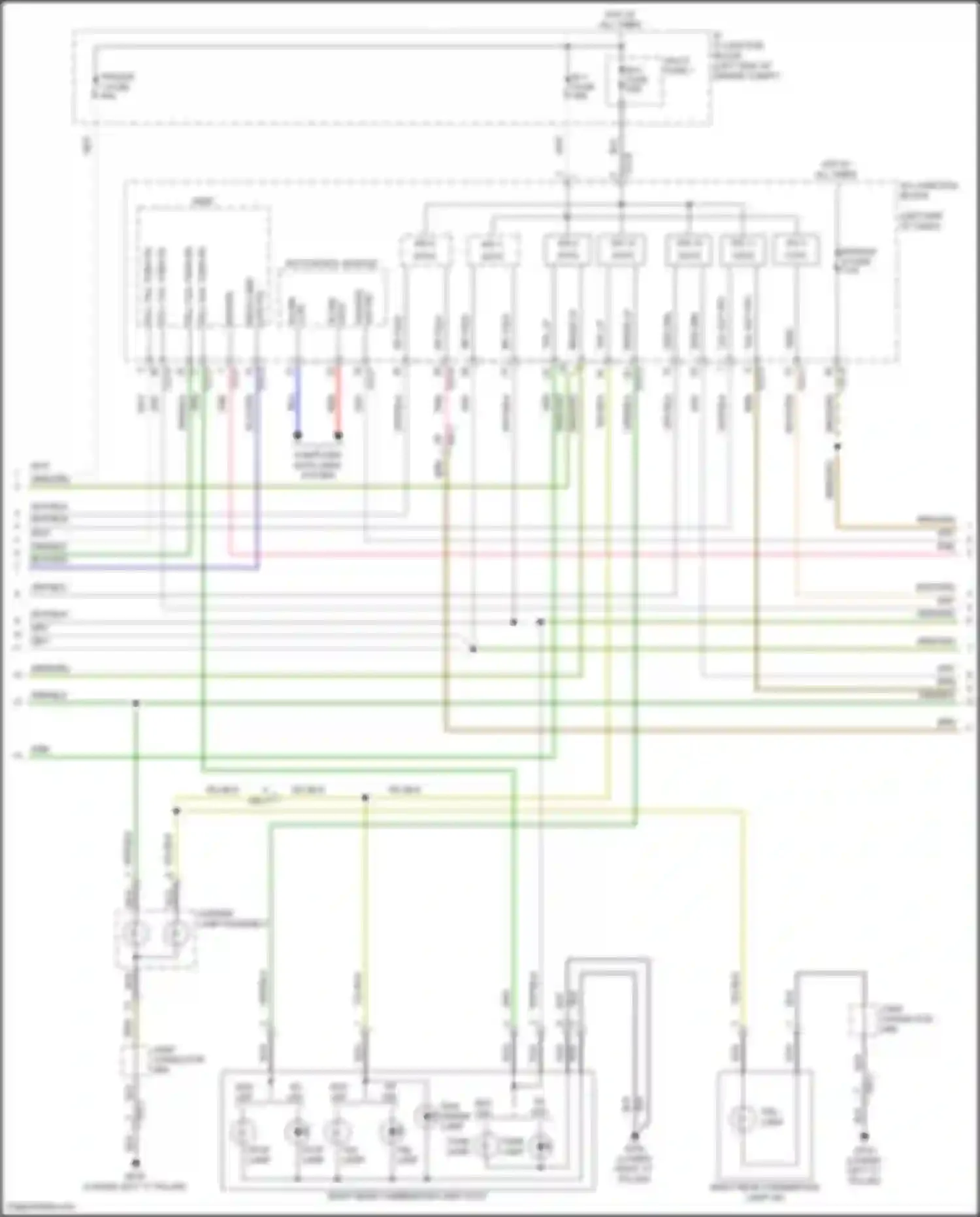 Palisade Hyundai I (2018-2022): Exterior lamps circuit (3 of 4)