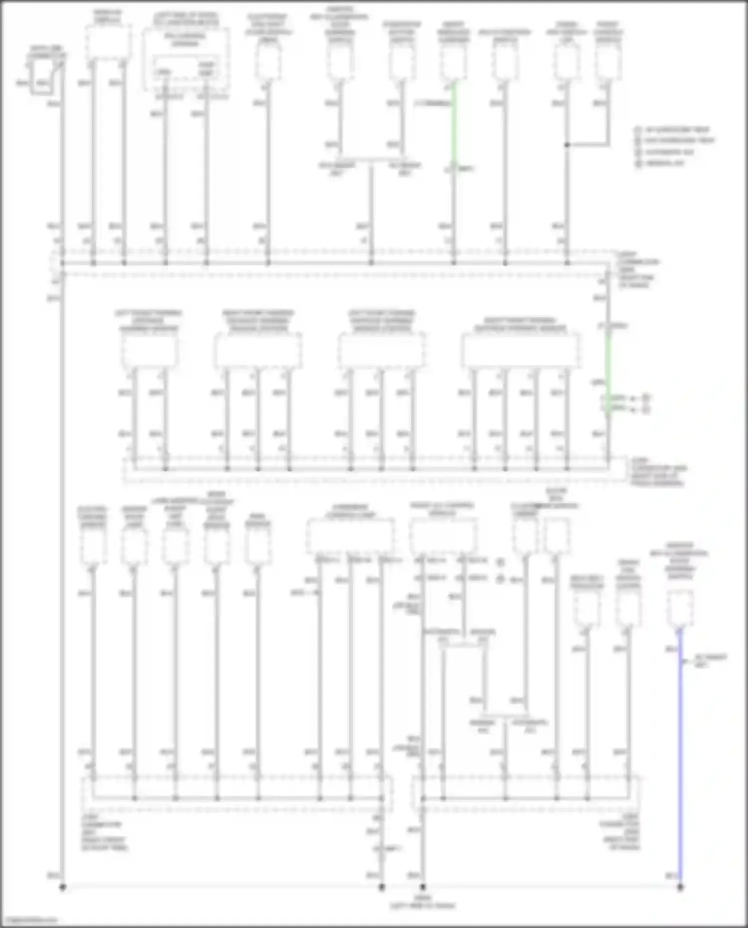 Palisade Hyundai I (2018-2022): Ground distribution circuit (2 of 7)