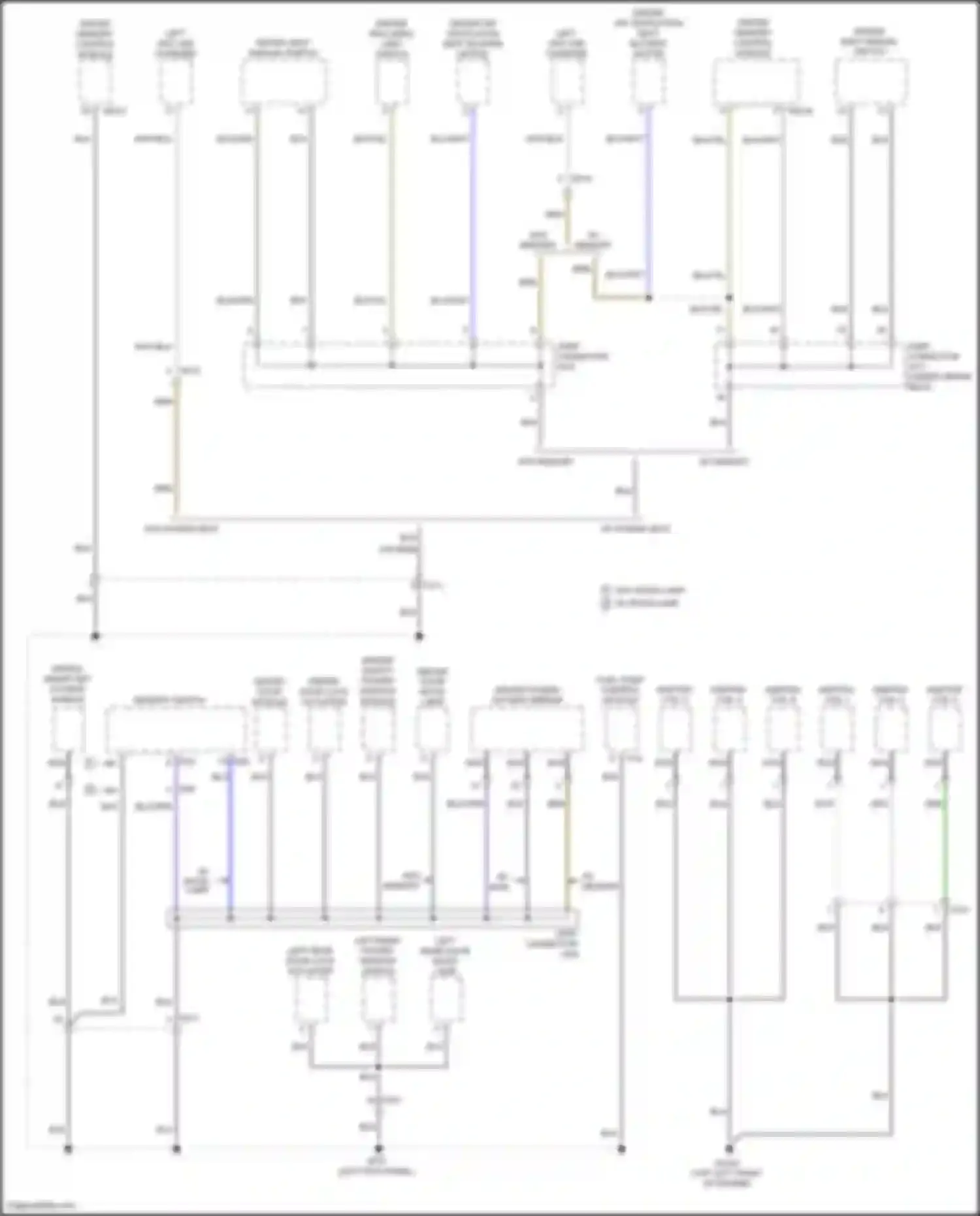 Palisade Hyundai I (2018-2022): Ground distribution circuit (4 of 7)