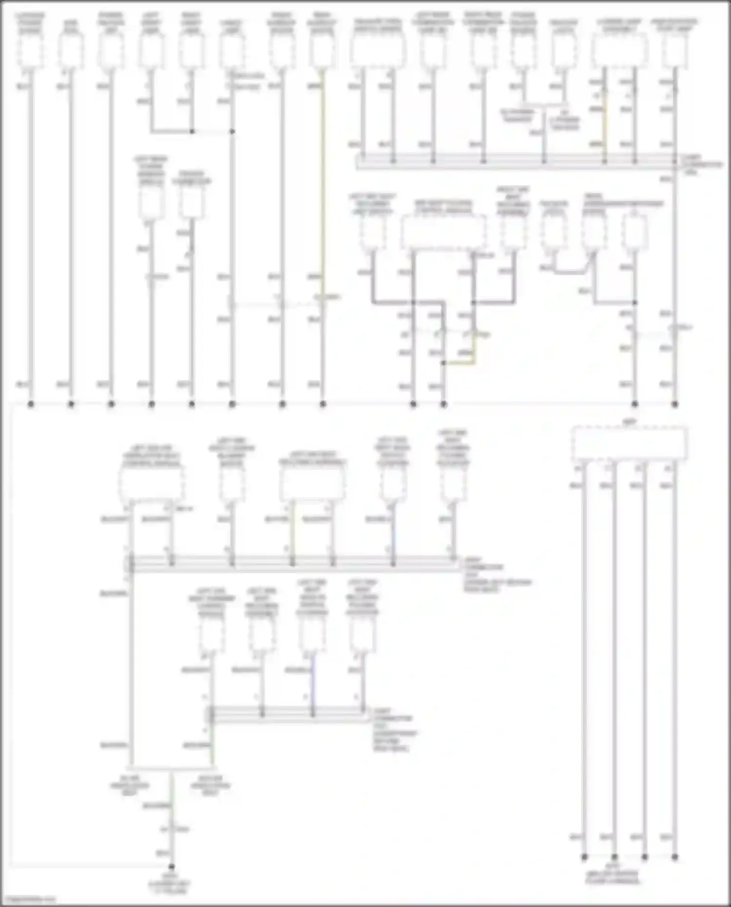 Palisade Hyundai I (2018-2022): Ground distribution circuit (6 of 7)