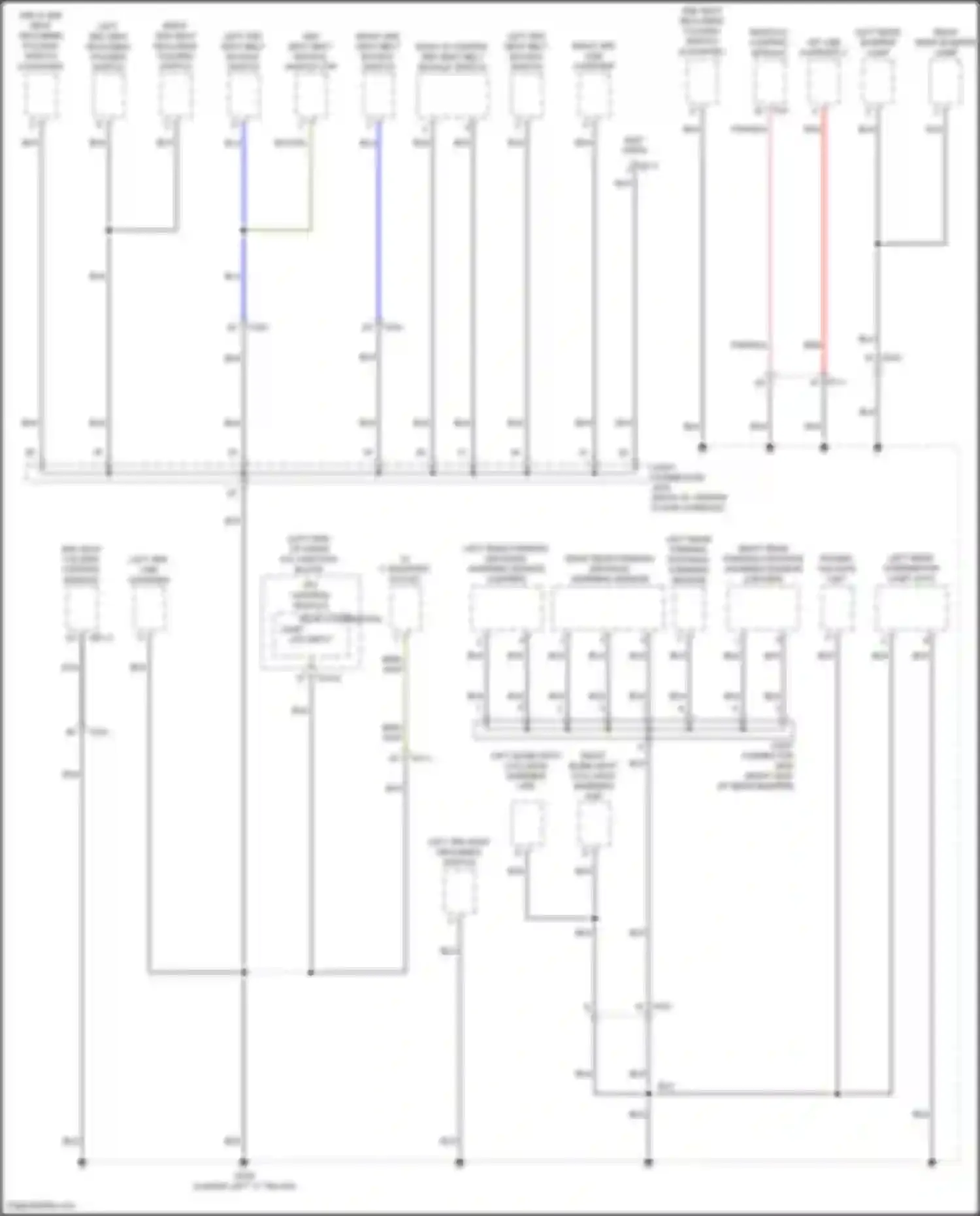 Palisade Hyundai I (2018-2022): Ground distribution circuit (7 of 7)