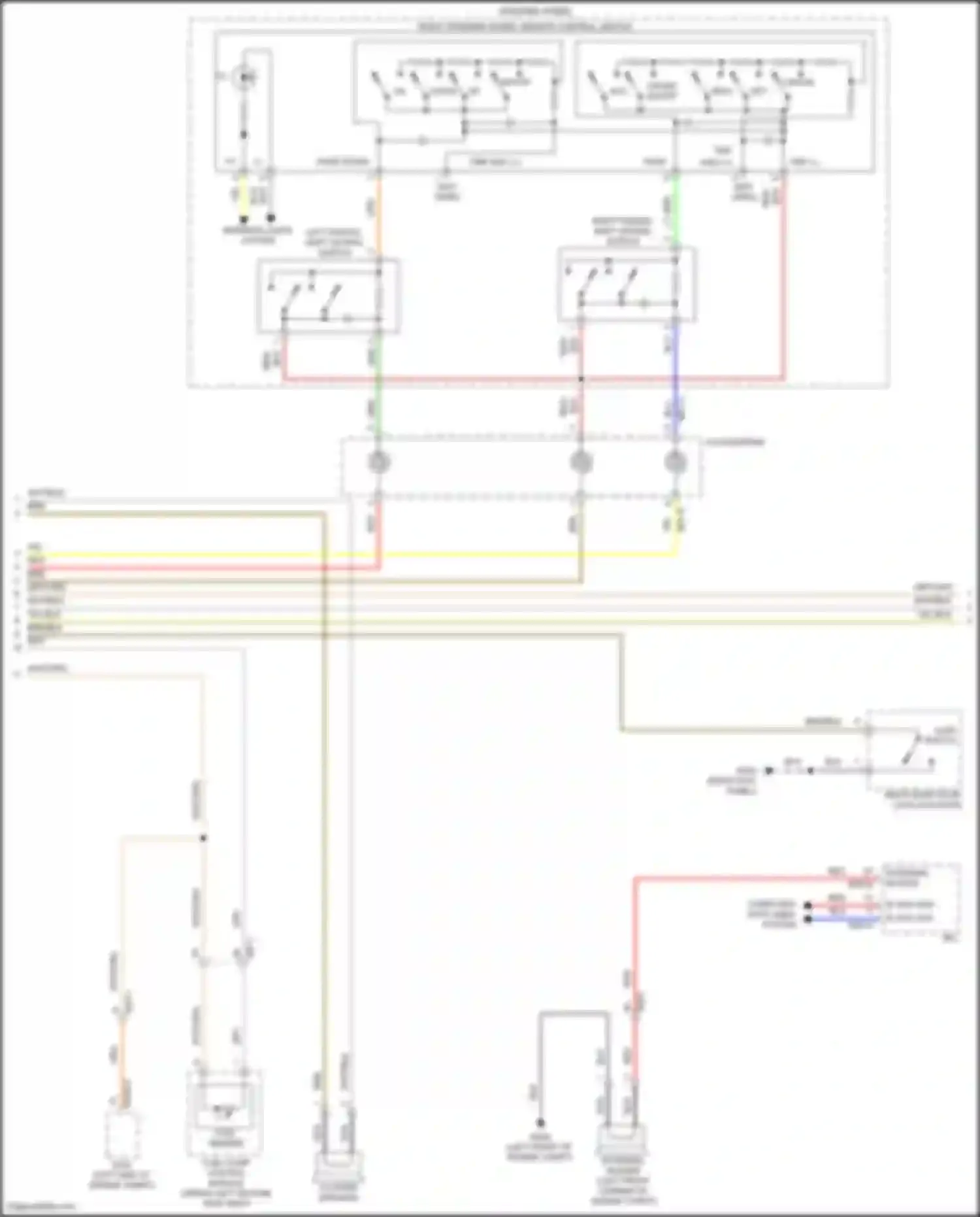 Palisade Hyundai I (2018-2022): Instrument cluster circuit (2 of 3)
